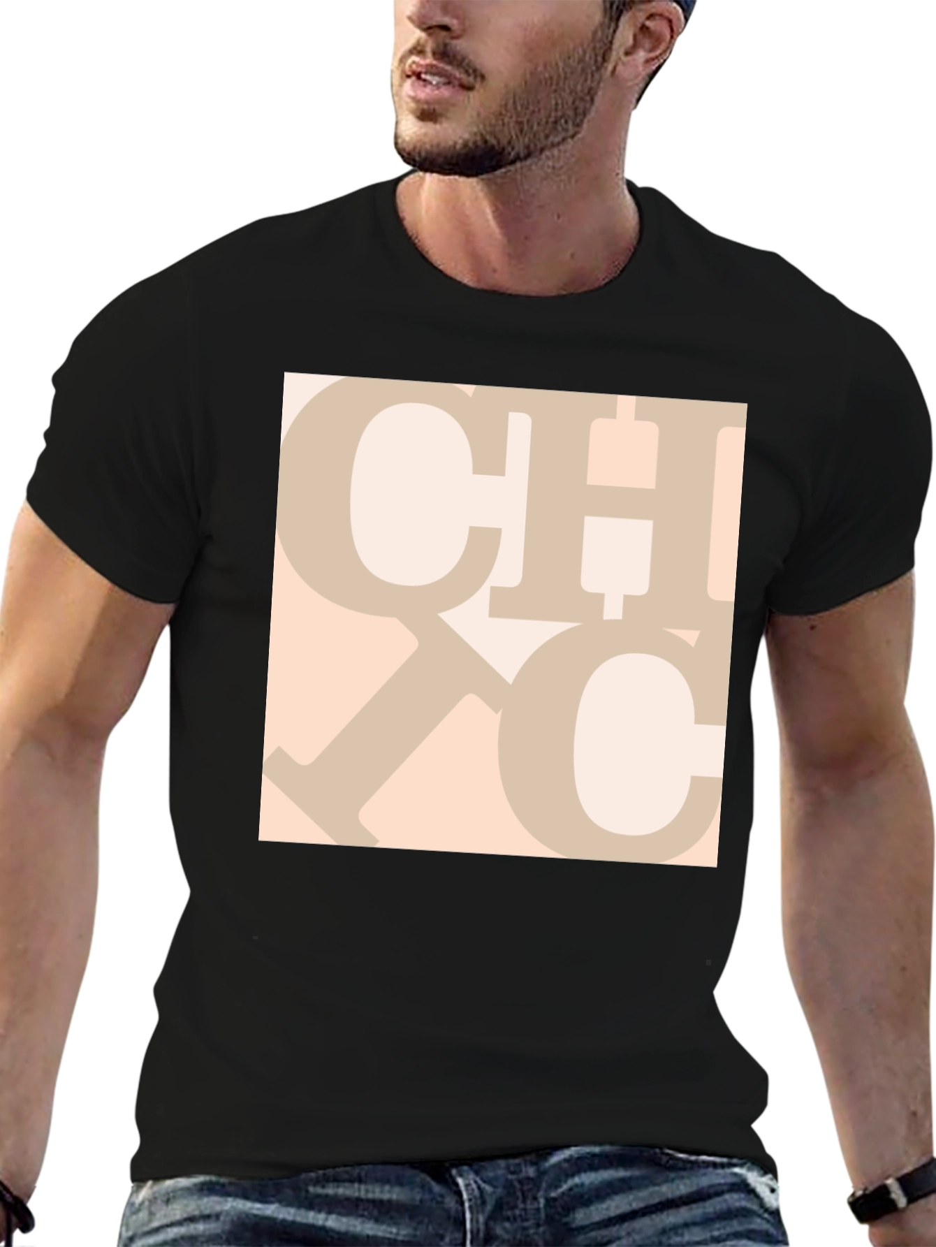 Trendy Graphic Print Crew Neck Tee