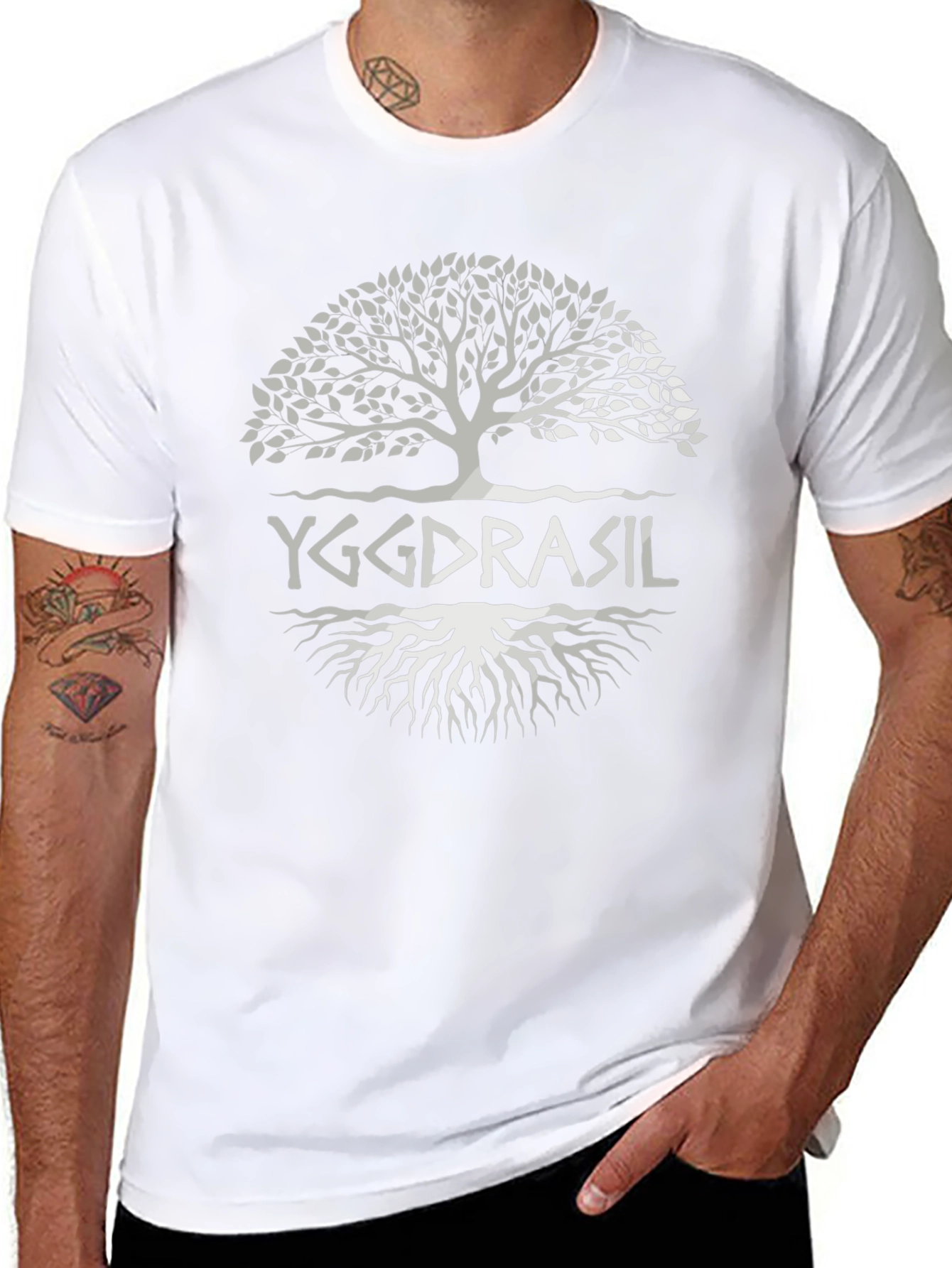 Yggdrasil Tree of Life T-Shirt - Black