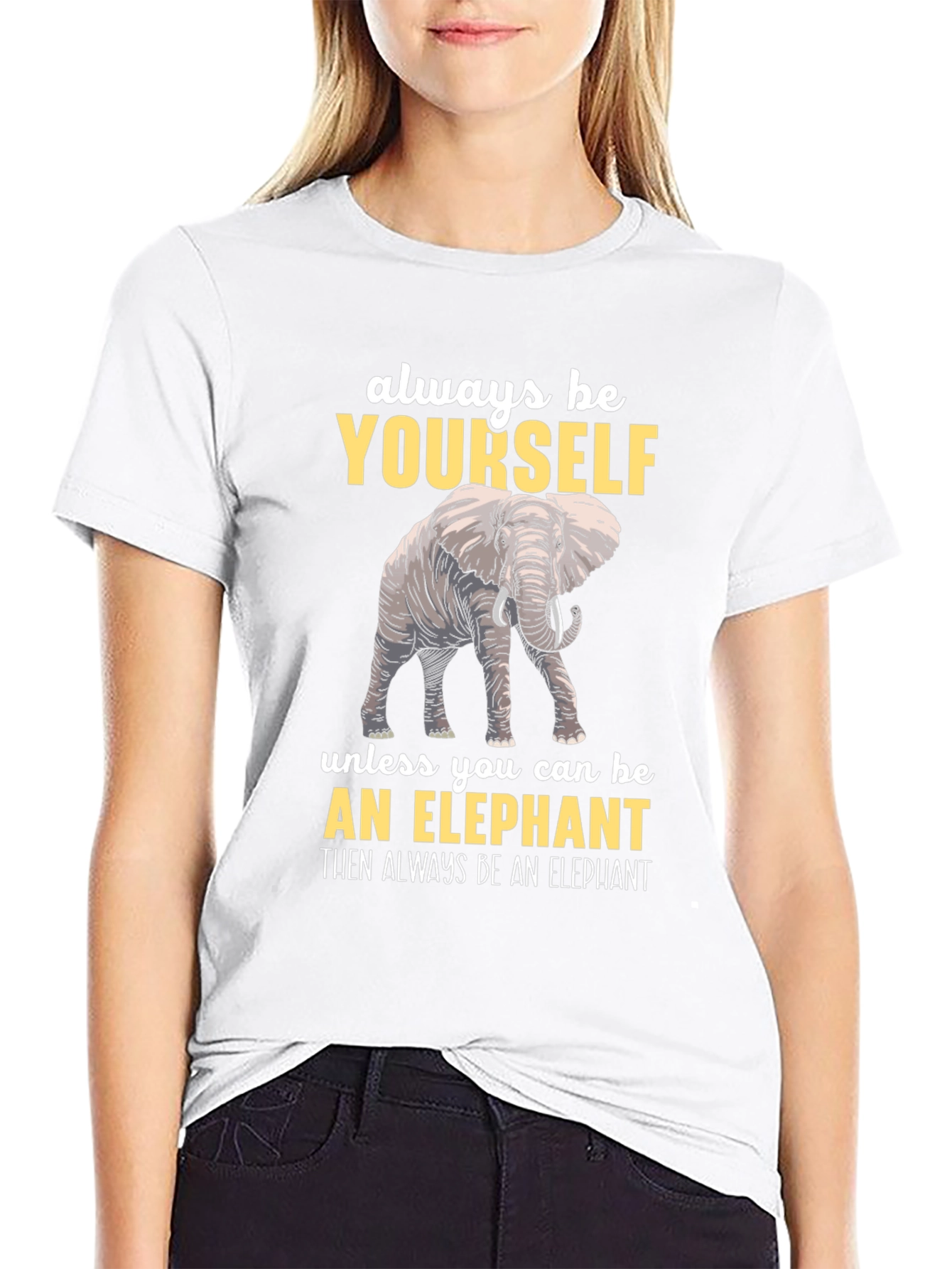 Be Yourself Elephant Graphic Tee