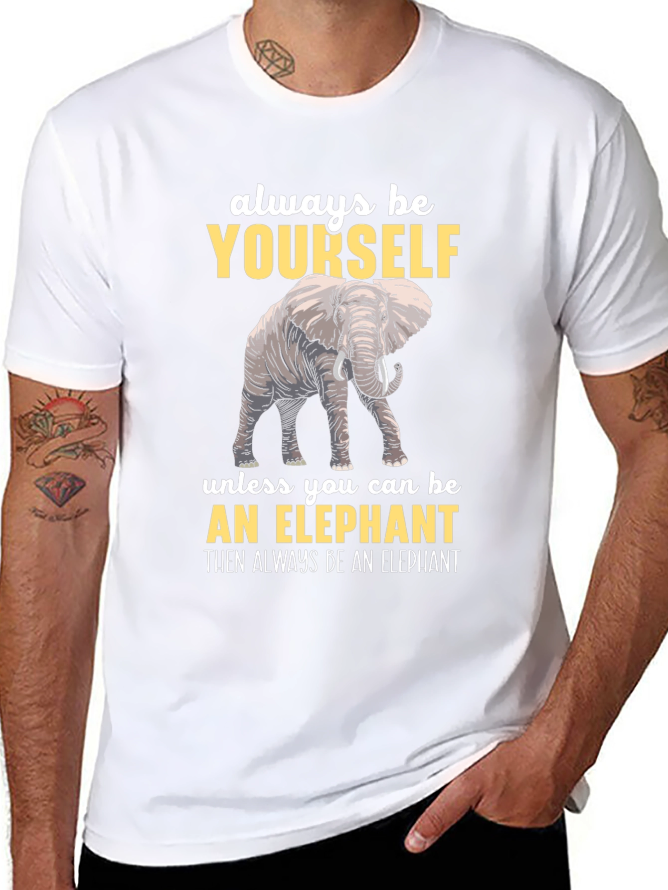 Be Yourself Elephant Graphic Tee