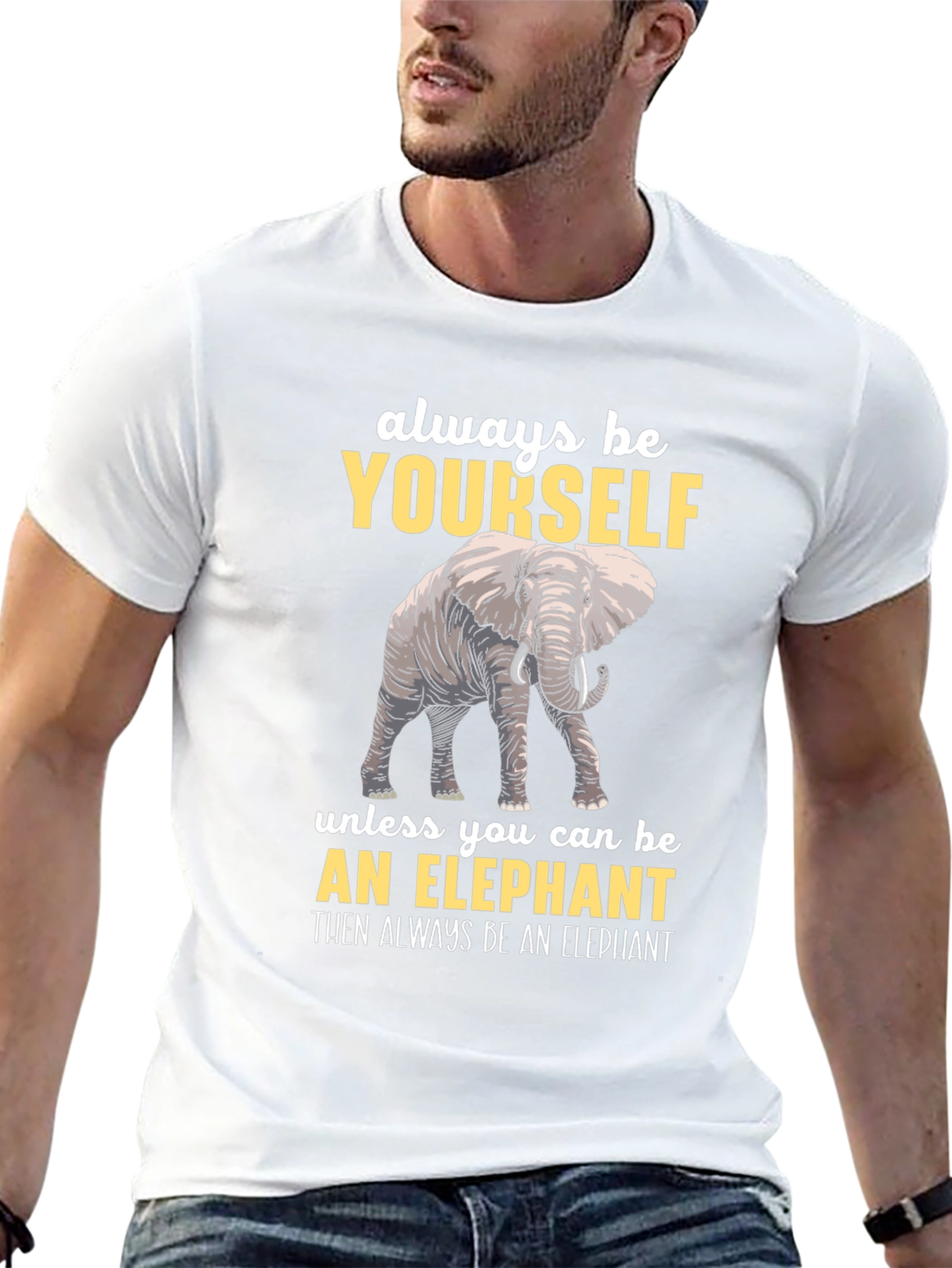 Be Yourself Elephant Graphic Tee