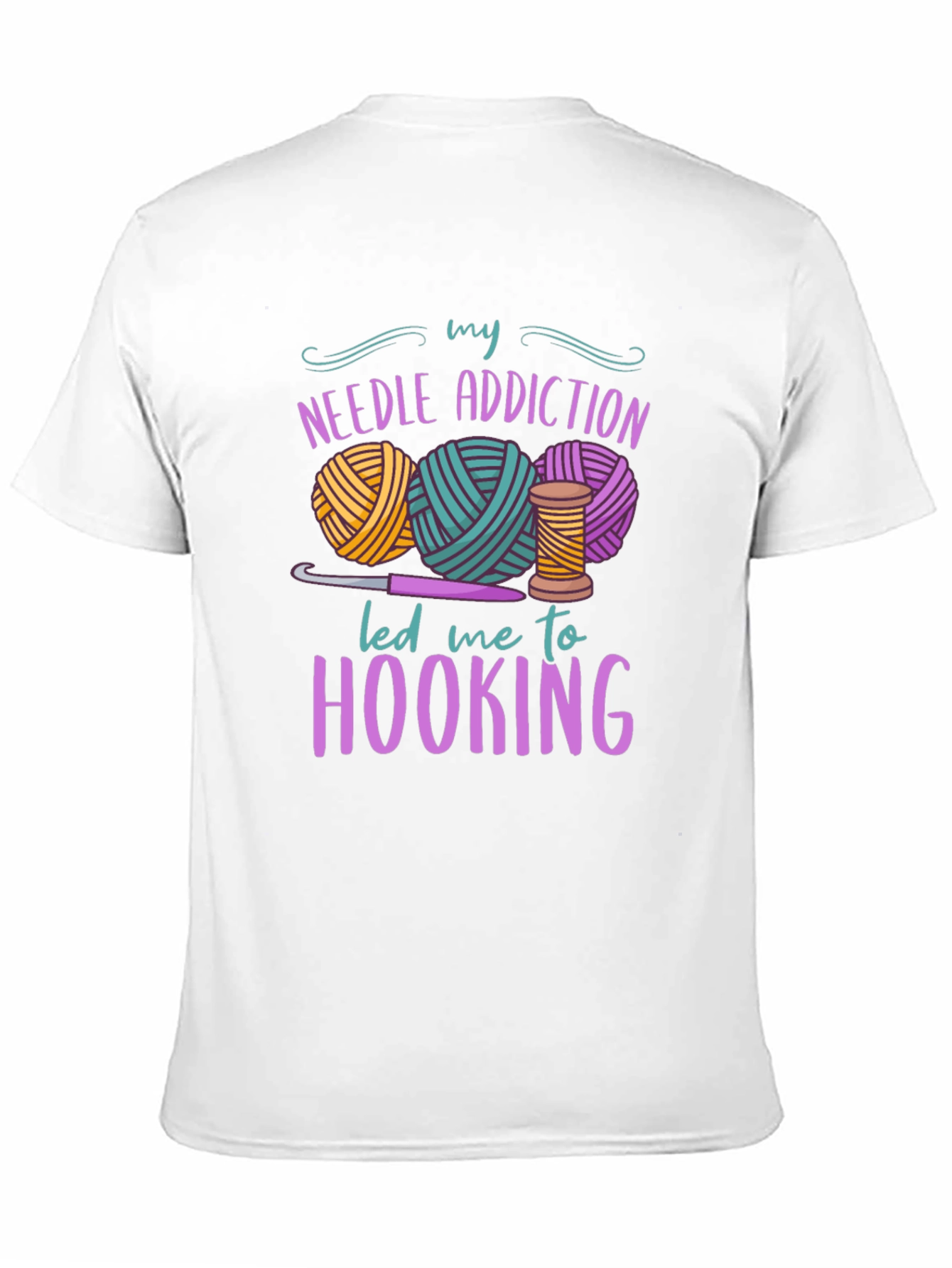 Needle Addiction Hooking T-Shirt - Crafty Apparel