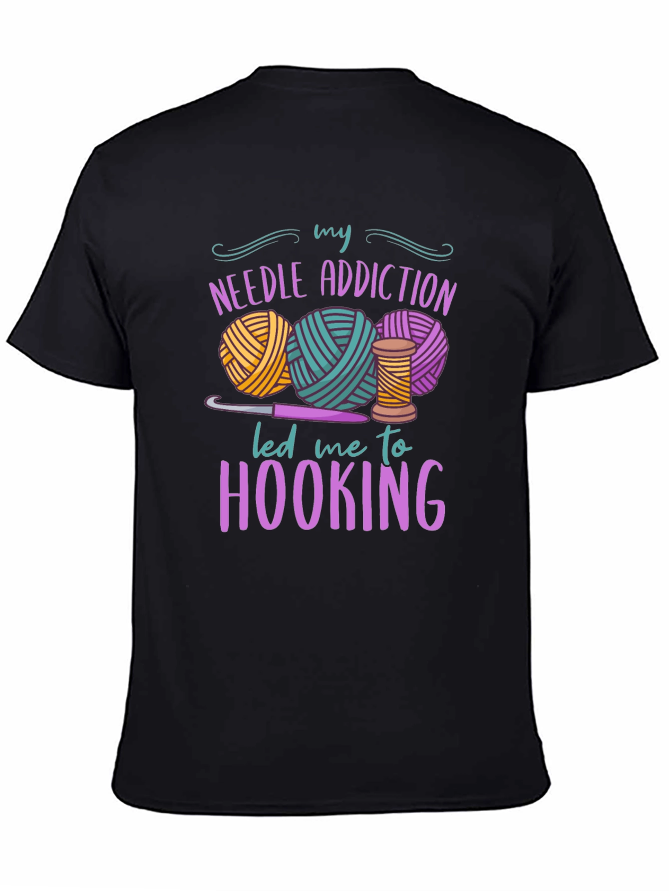 Needle Addiction Hooking T-Shirt - Crafty Apparel
