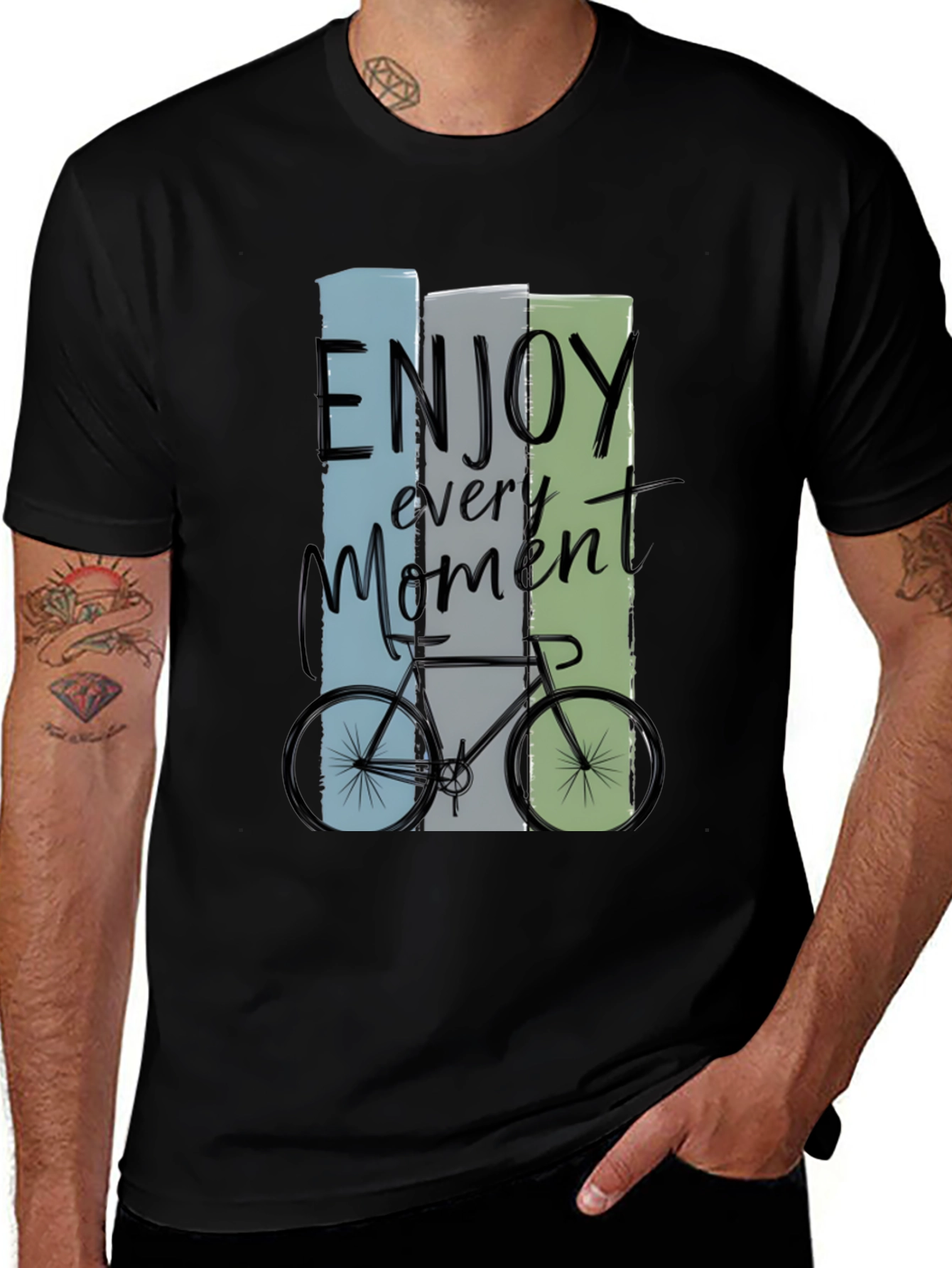Enjoy Every Moment Bike Graphic T-Shirt