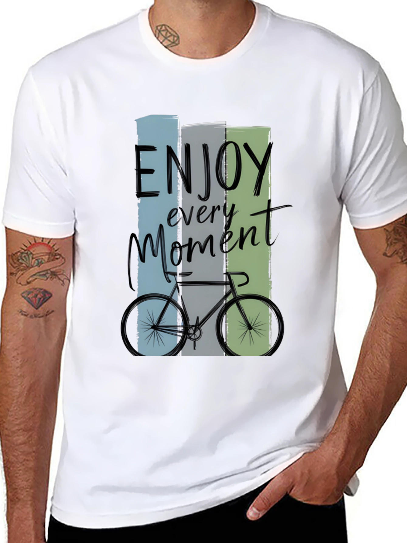 Enjoy Every Moment Bike Graphic T-Shirt