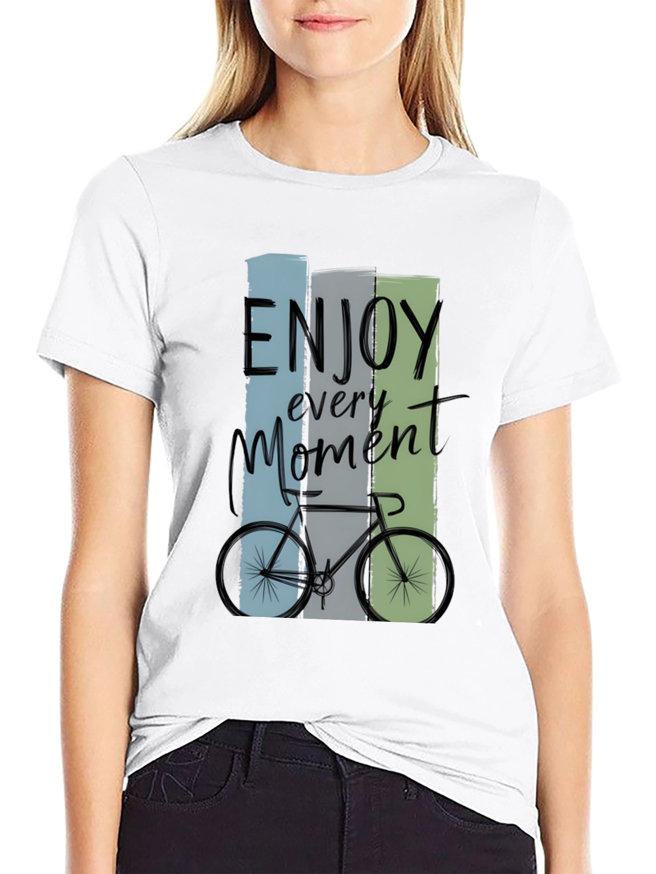 Enjoy Every Moment Bike Graphic T-Shirt