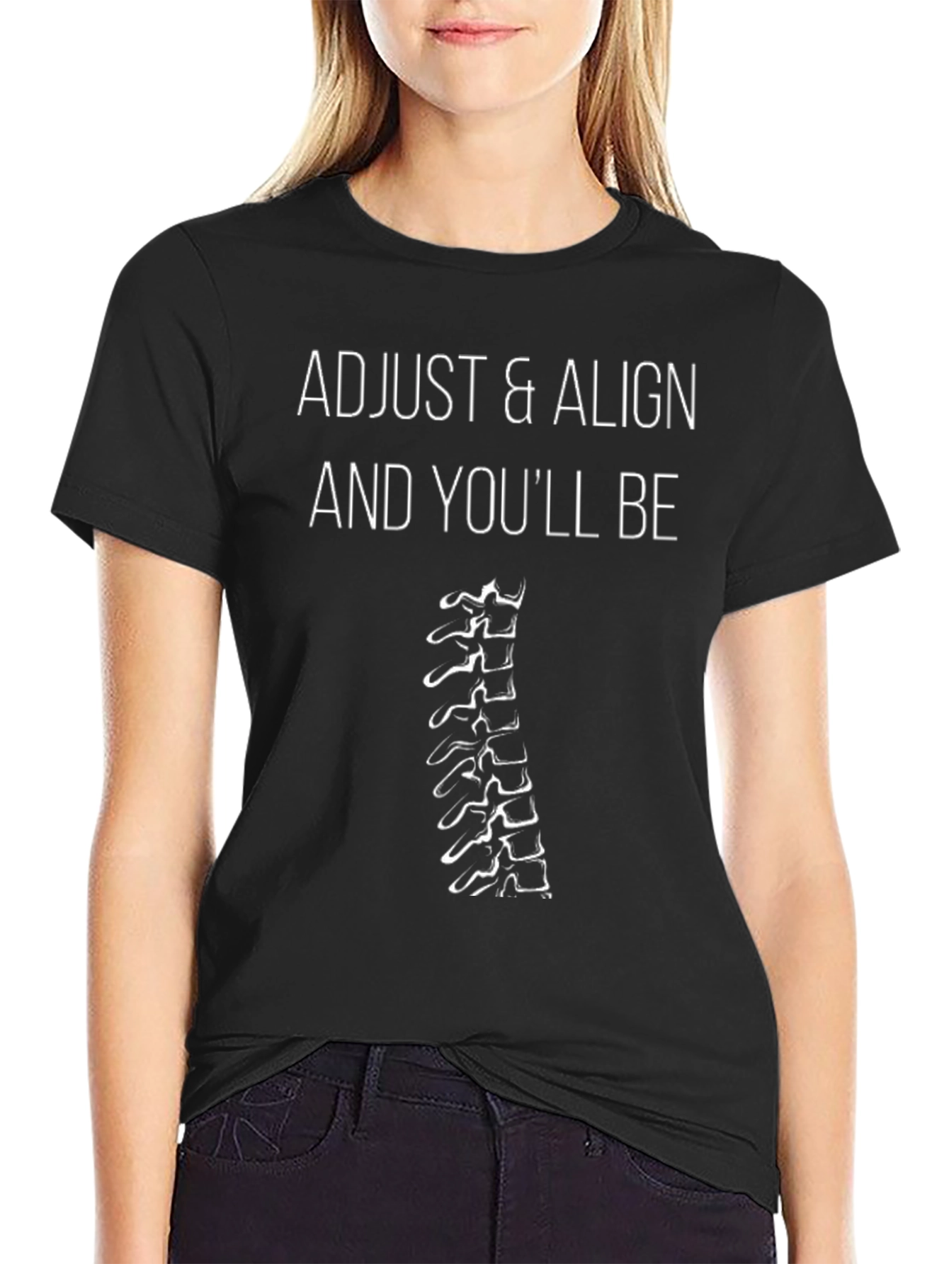 Adjust & Align T-Shirt - Chiropractic Spine Tee