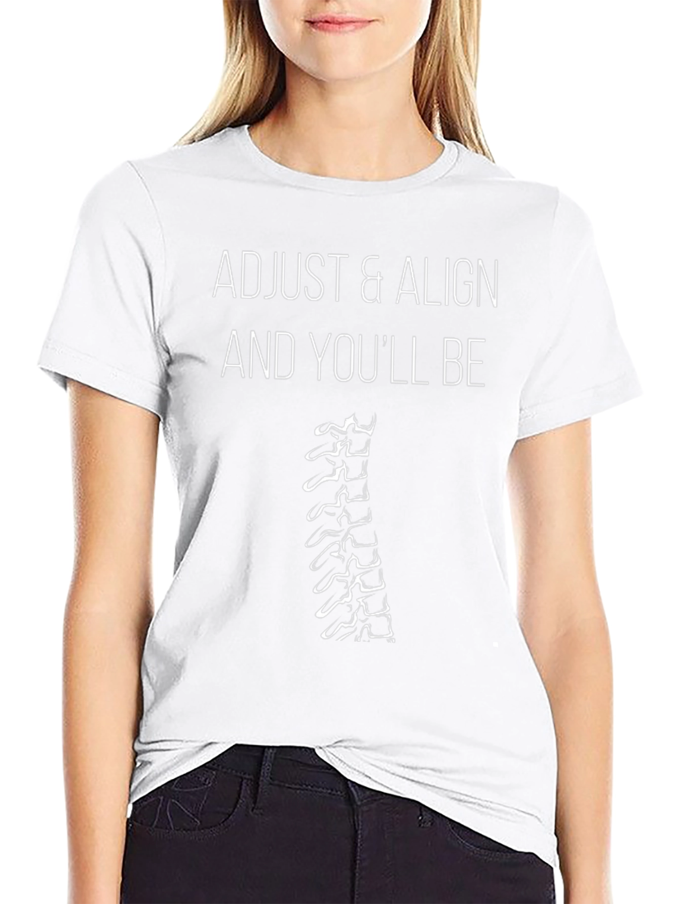 Adjust & Align T-Shirt - Chiropractic Spine Tee