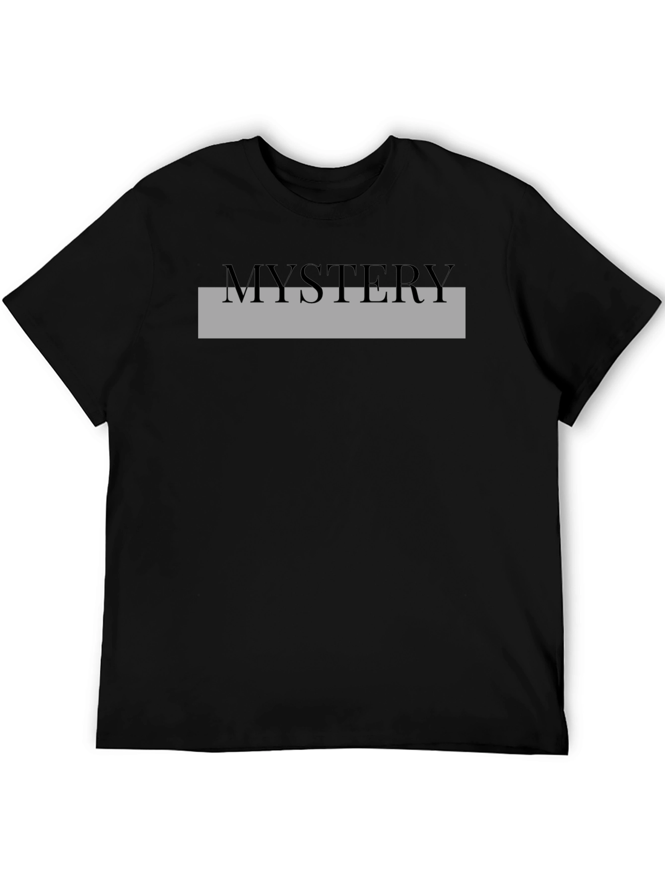 Mystery Graphic T-Shirt - Stylish Black Tee
