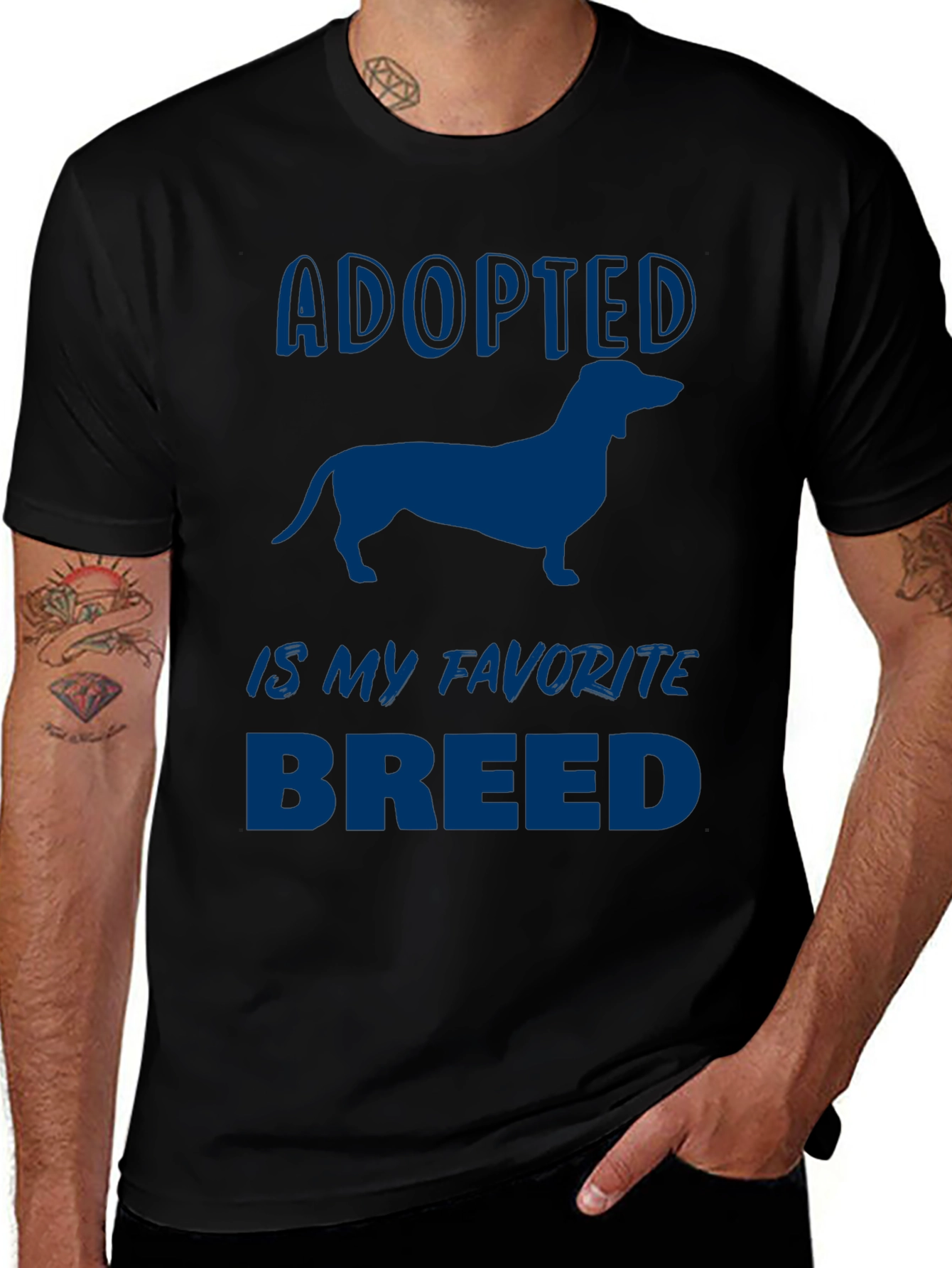 Adopted Dachshund Breed T-Shirt - Dog Lover Tee
