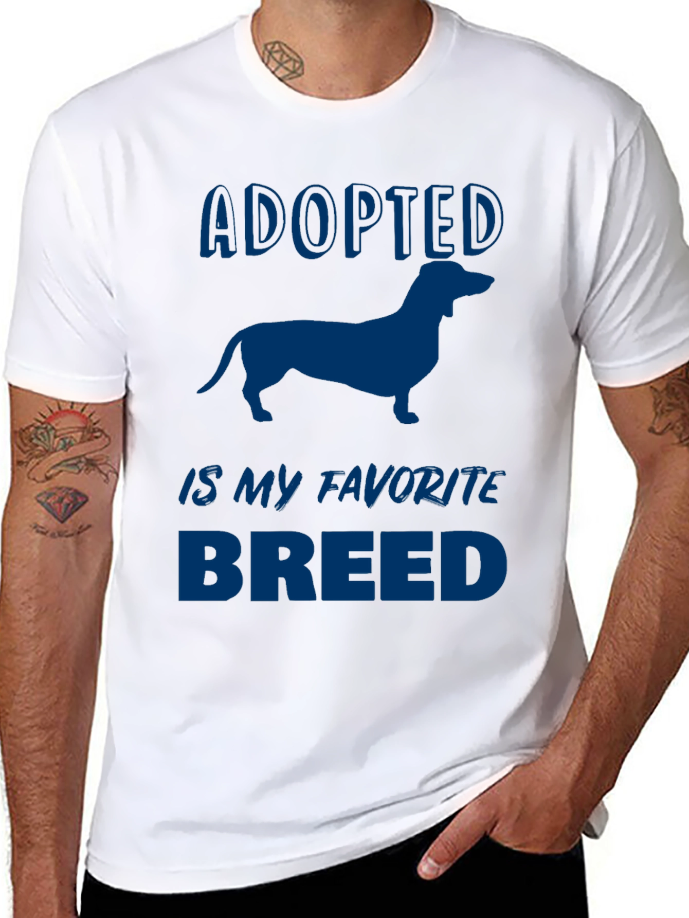 Adopted Dachshund Breed T-Shirt - Dog Lover Tee