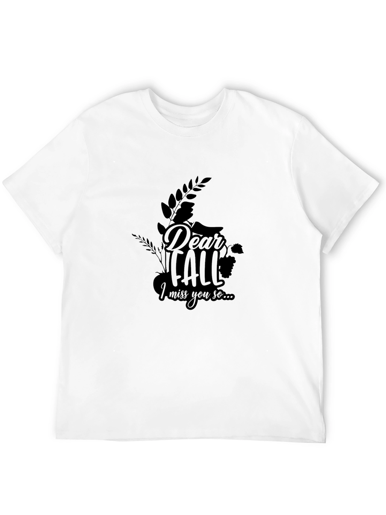 Dear Fall Graphic Tee - Unisex Black T-Shirt