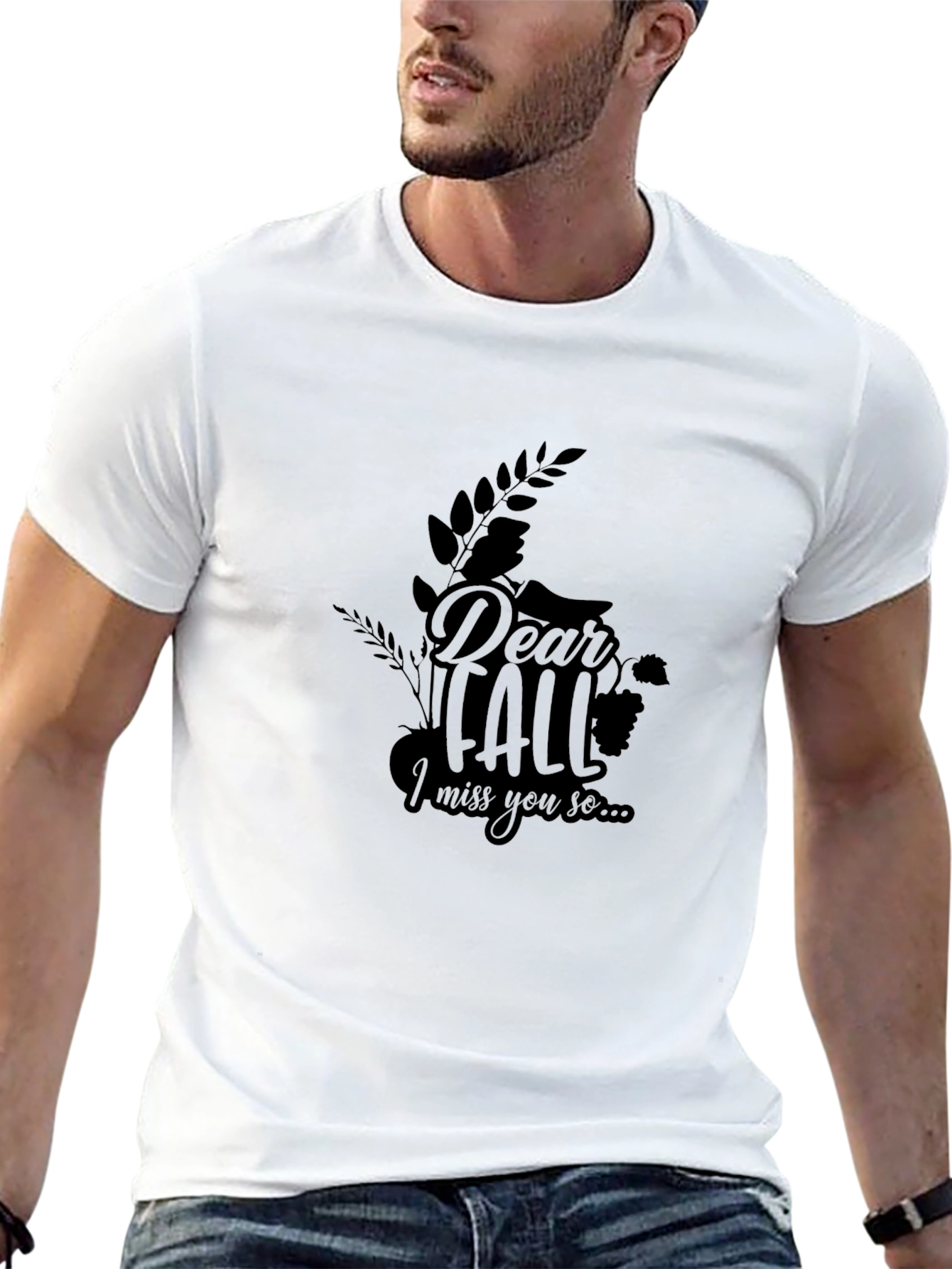 Dear Fall Graphic Tee - Unisex Black T-Shirt