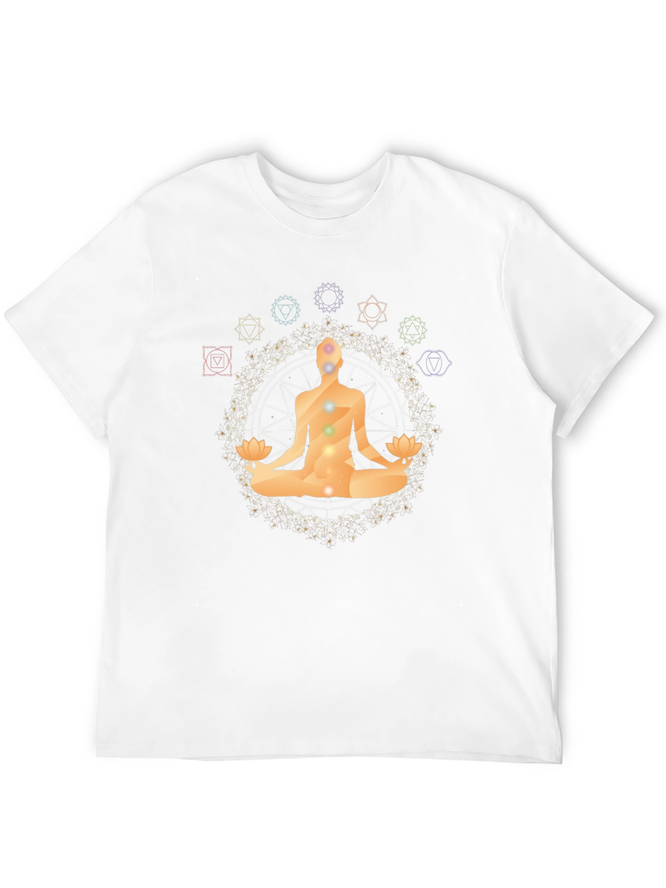 Chakra Meditation Black T-Shirt