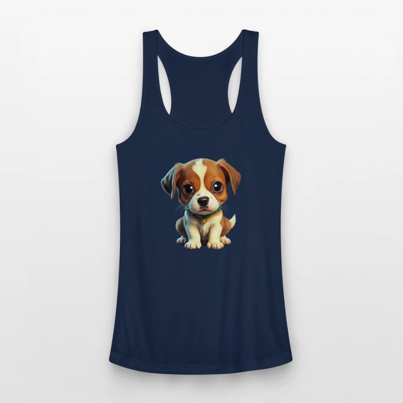 A dog sits and looks at you