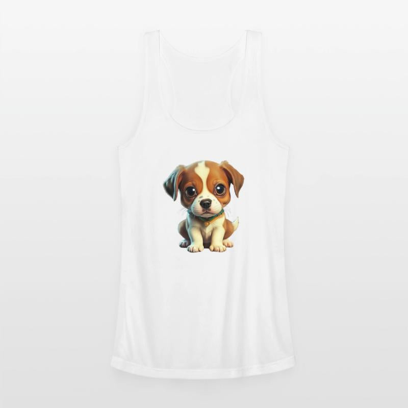 A dog sits and looks at you