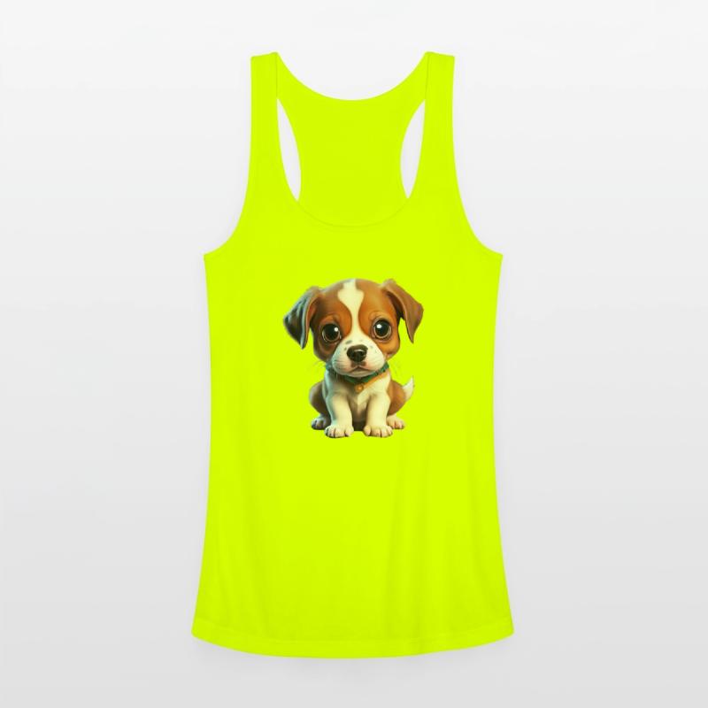 A dog sits and looks at you