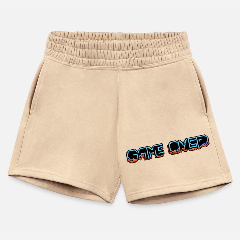 A pixel art of a game over