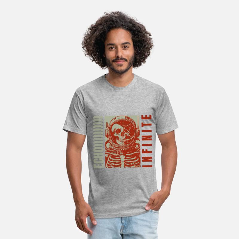 A skeleton astronaut design T-Shirt