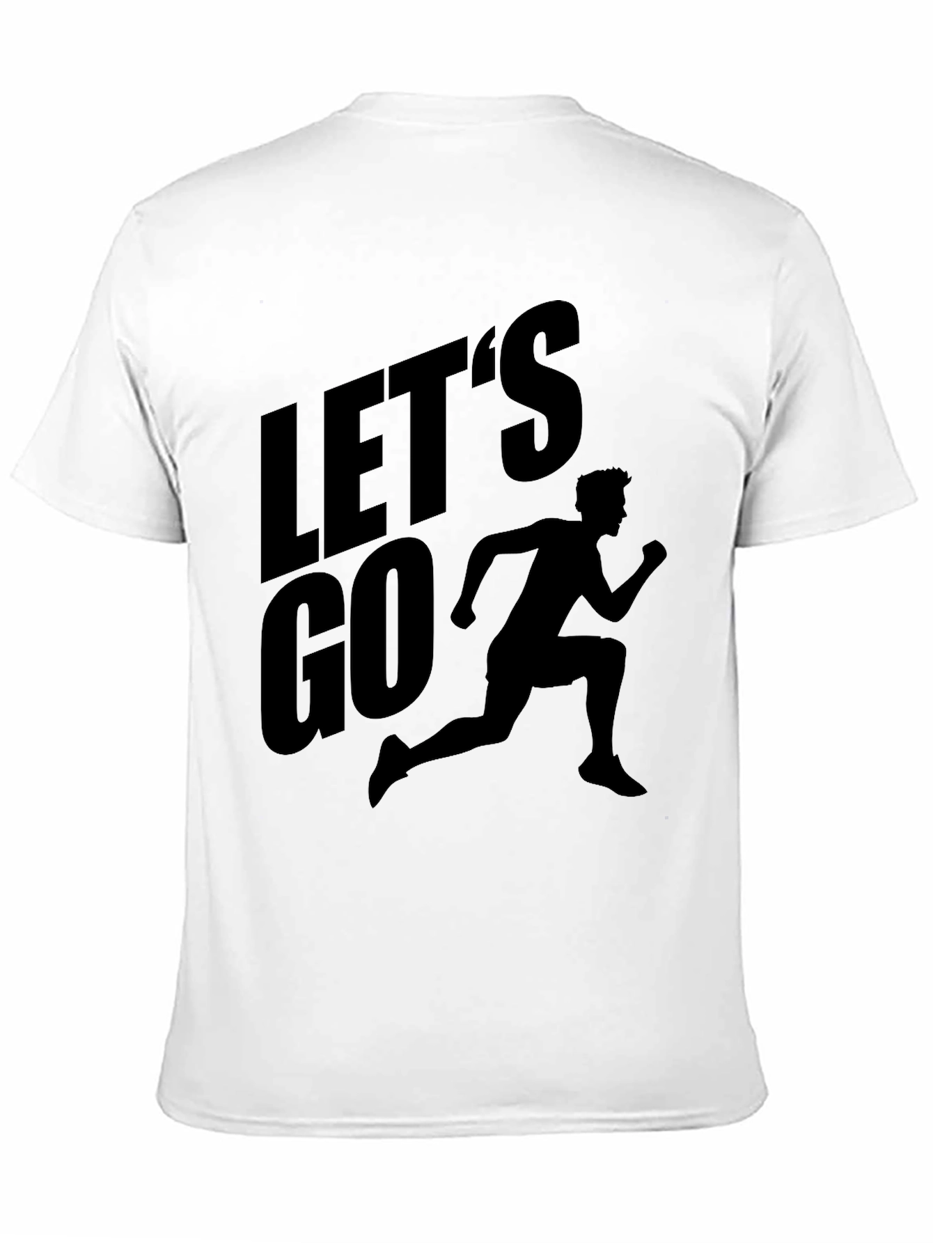Lets Go Runner Graphic T-Shirt - Black