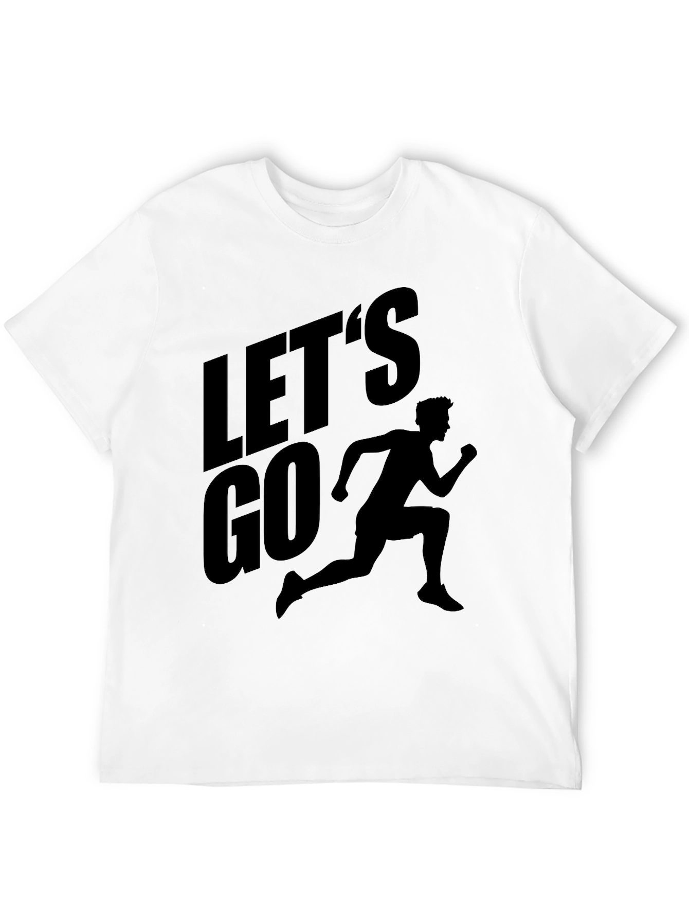 Lets Go Runner Graphic T-Shirt - Black