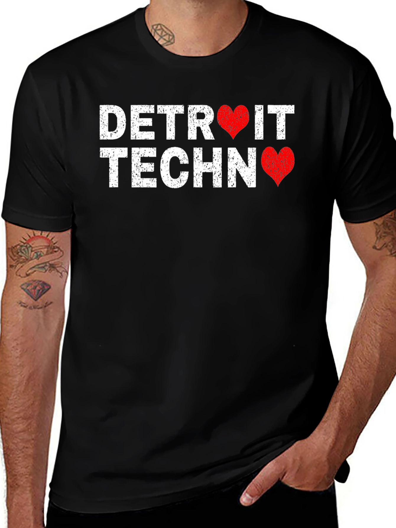 Detroit Techno Heart T-Shirt
