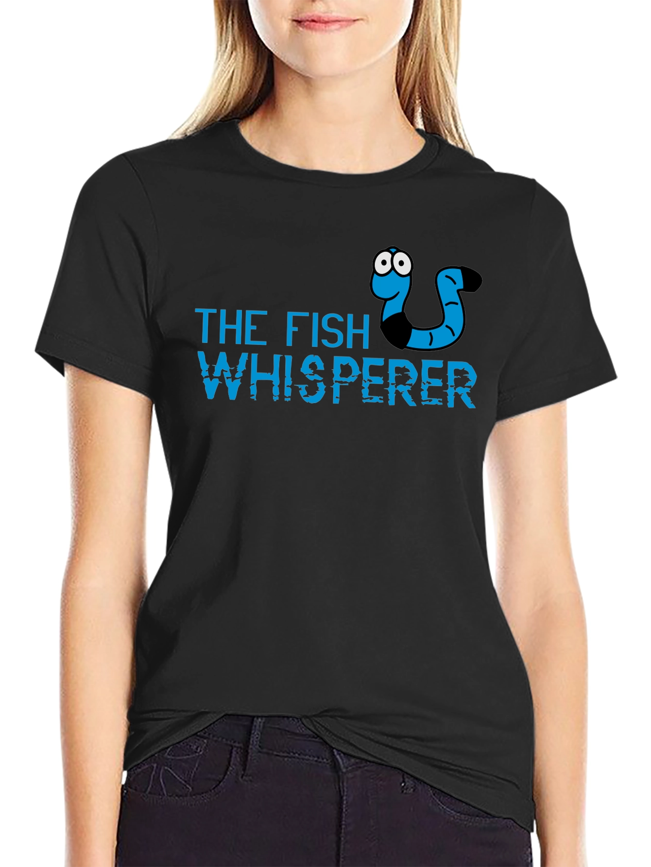 The Fish Whisperer Black Graphic Tee