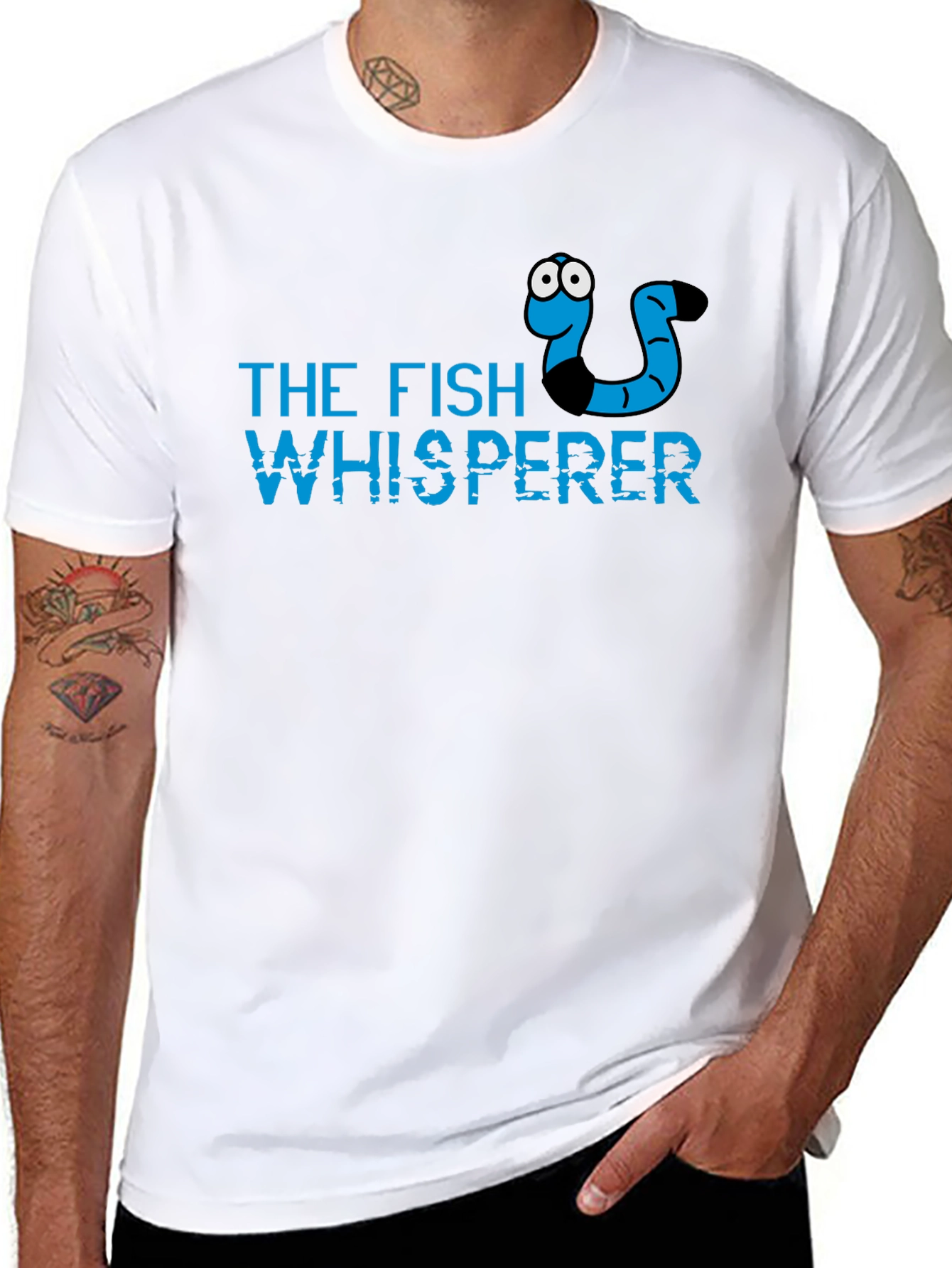 The Fish Whisperer Black Graphic Tee