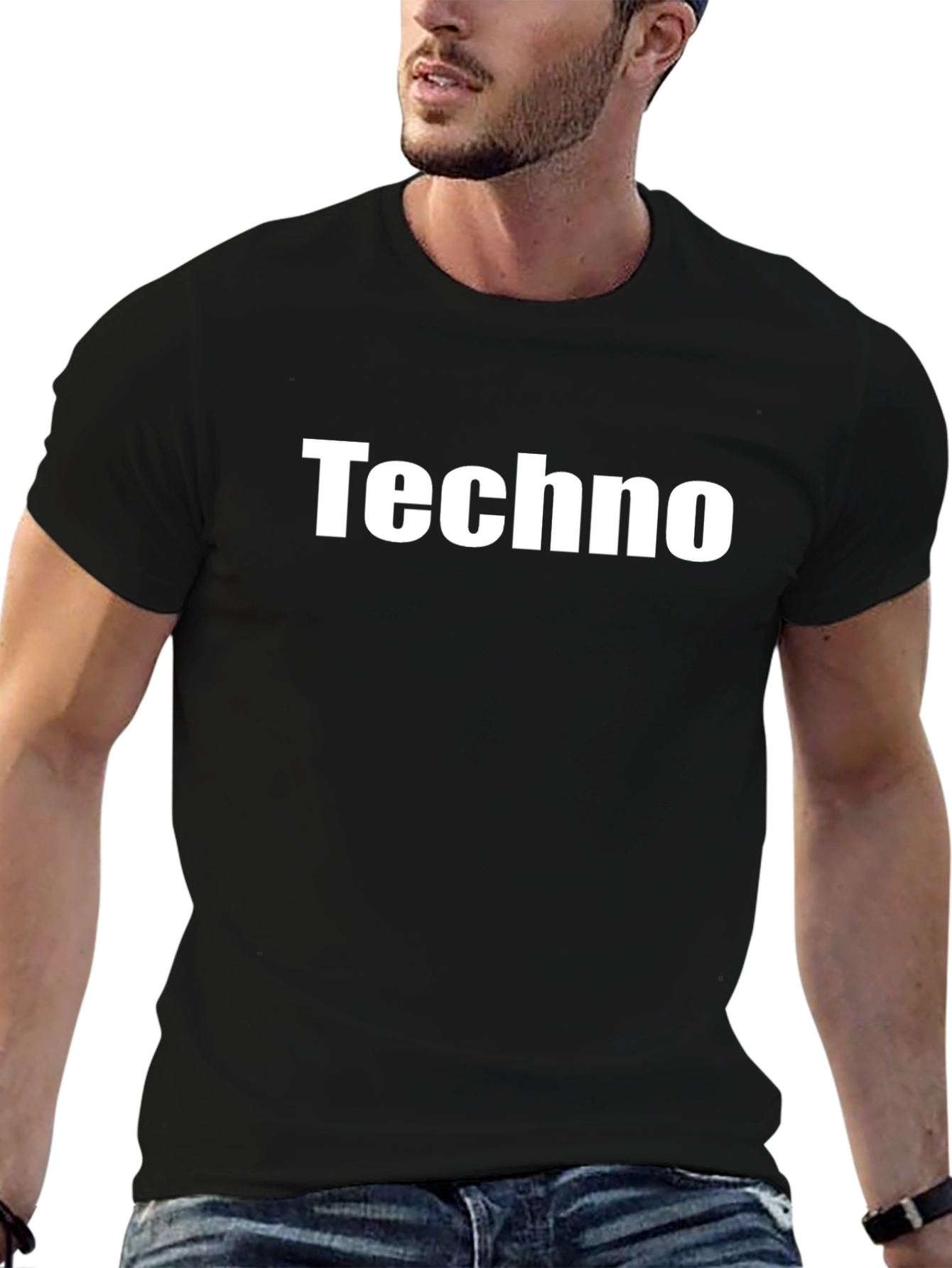 Techno Music T-Shirt - Black Cotton Tee