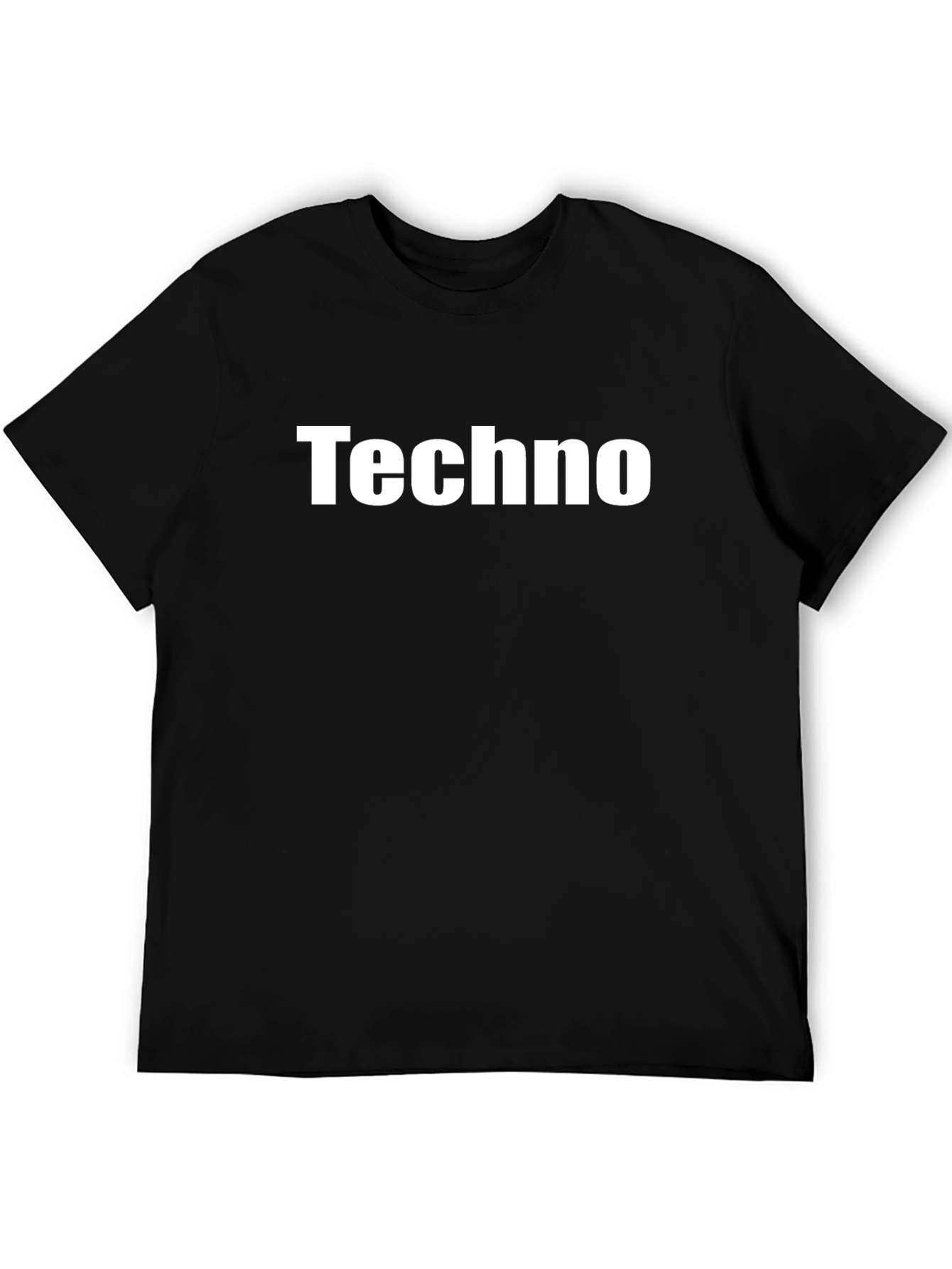 Techno Music T-Shirt - Black Cotton Tee