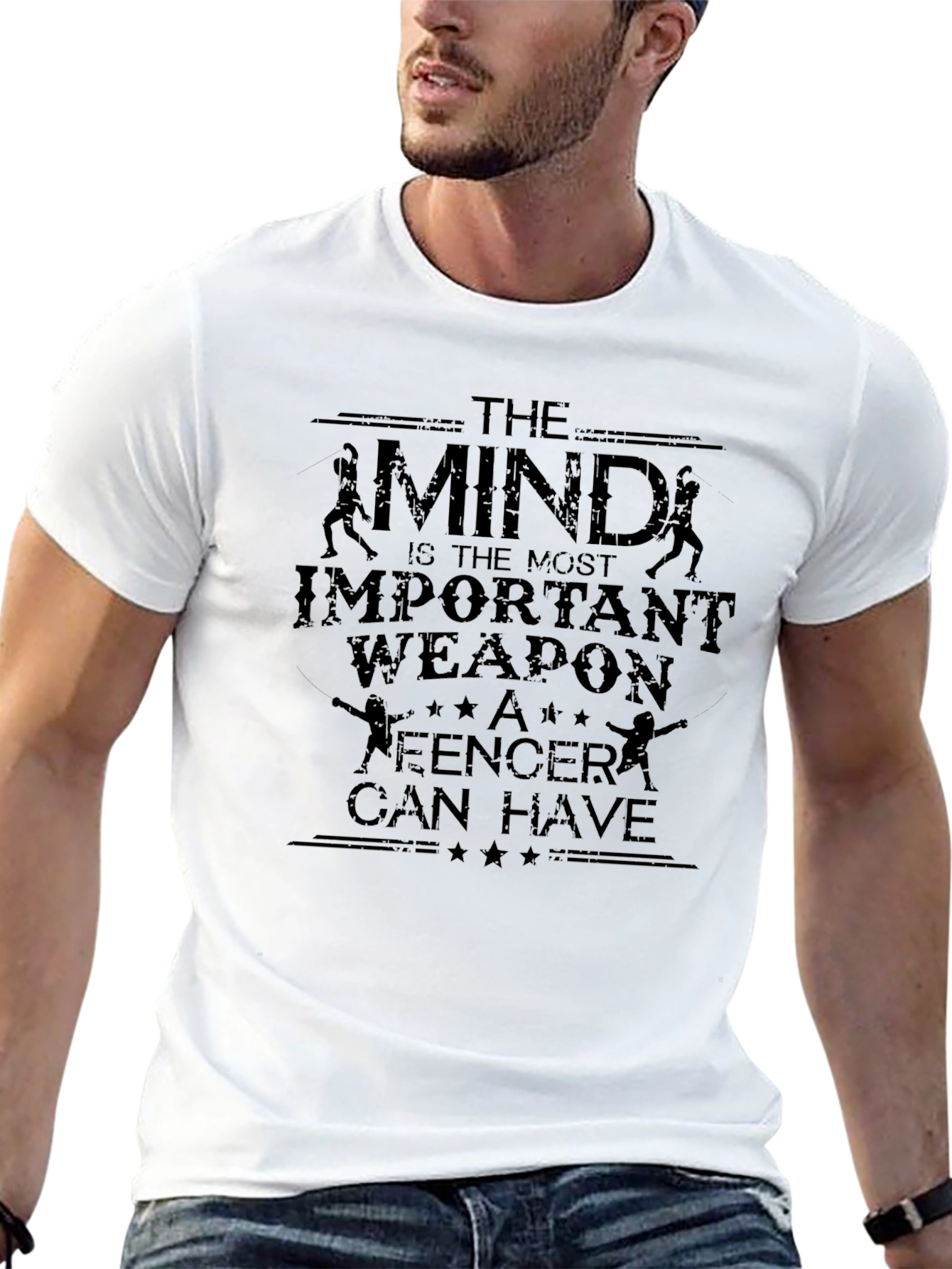 Fencing Mindset T-Shirt - The Mind is the Weapon