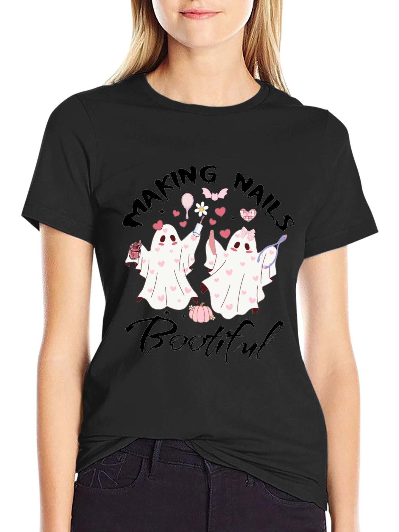 Making Nails Bootiful Ghost T-Shirt