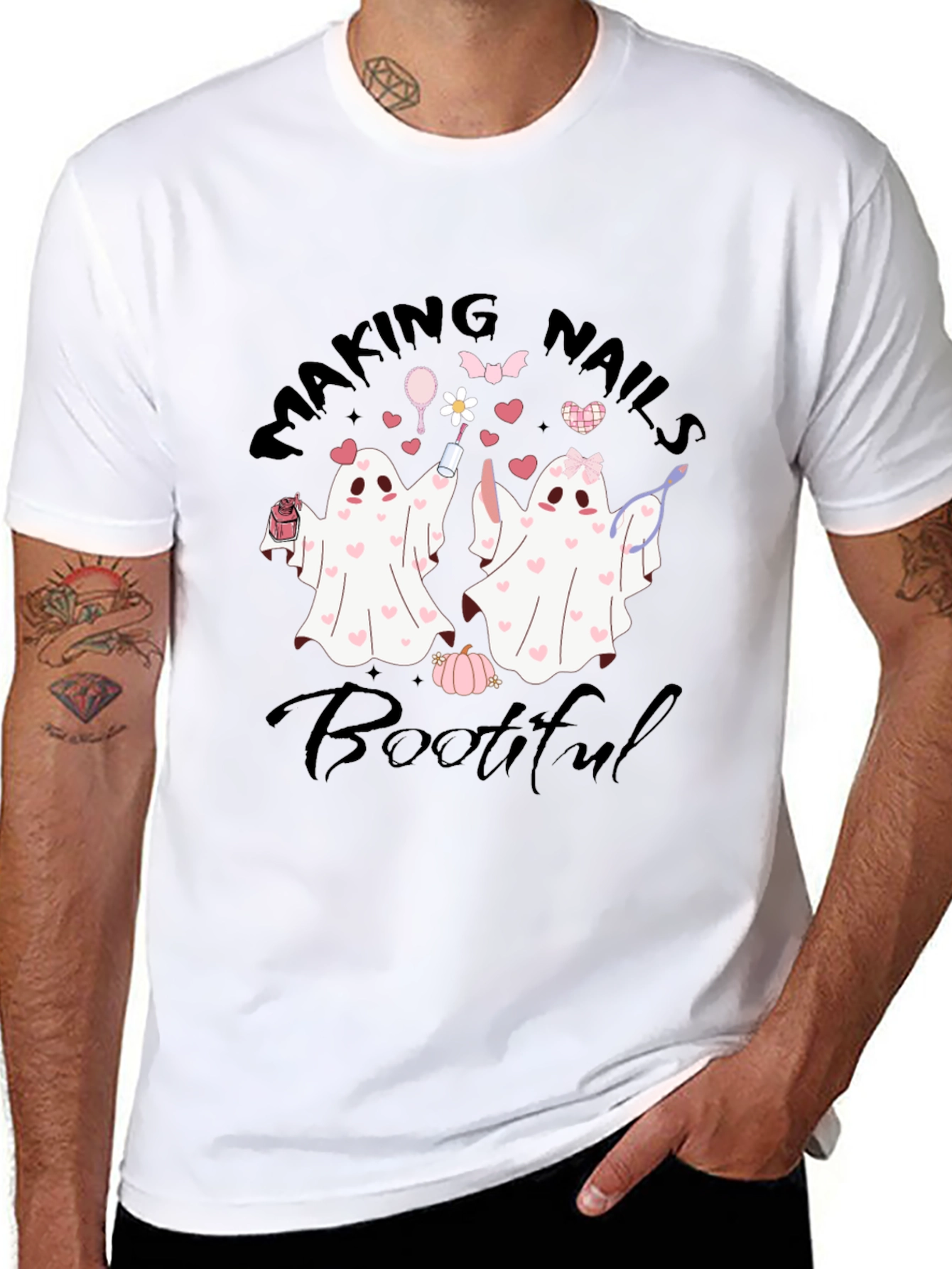 Making Nails Bootiful Ghost T-Shirt