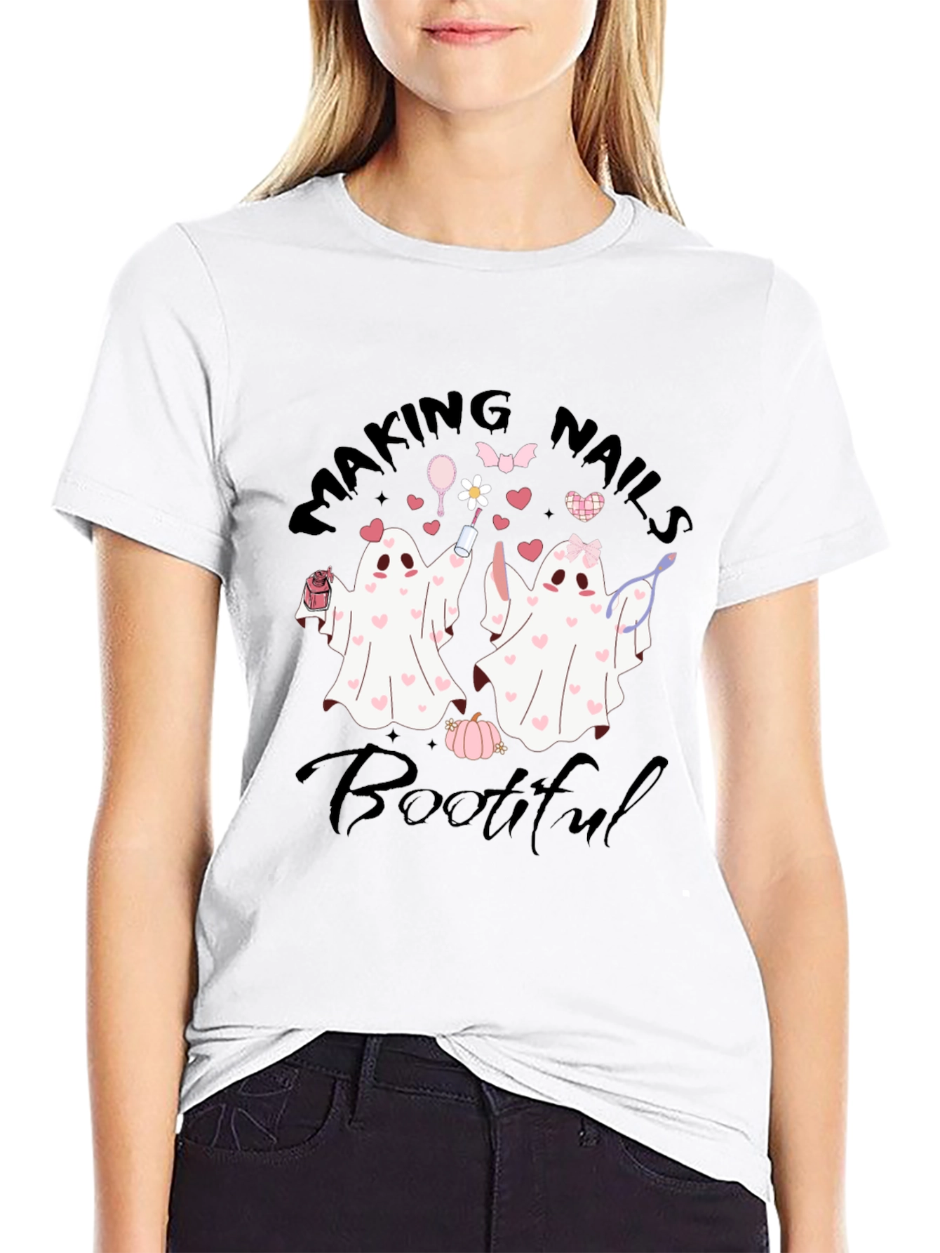 Making Nails Bootiful Ghost T-Shirt