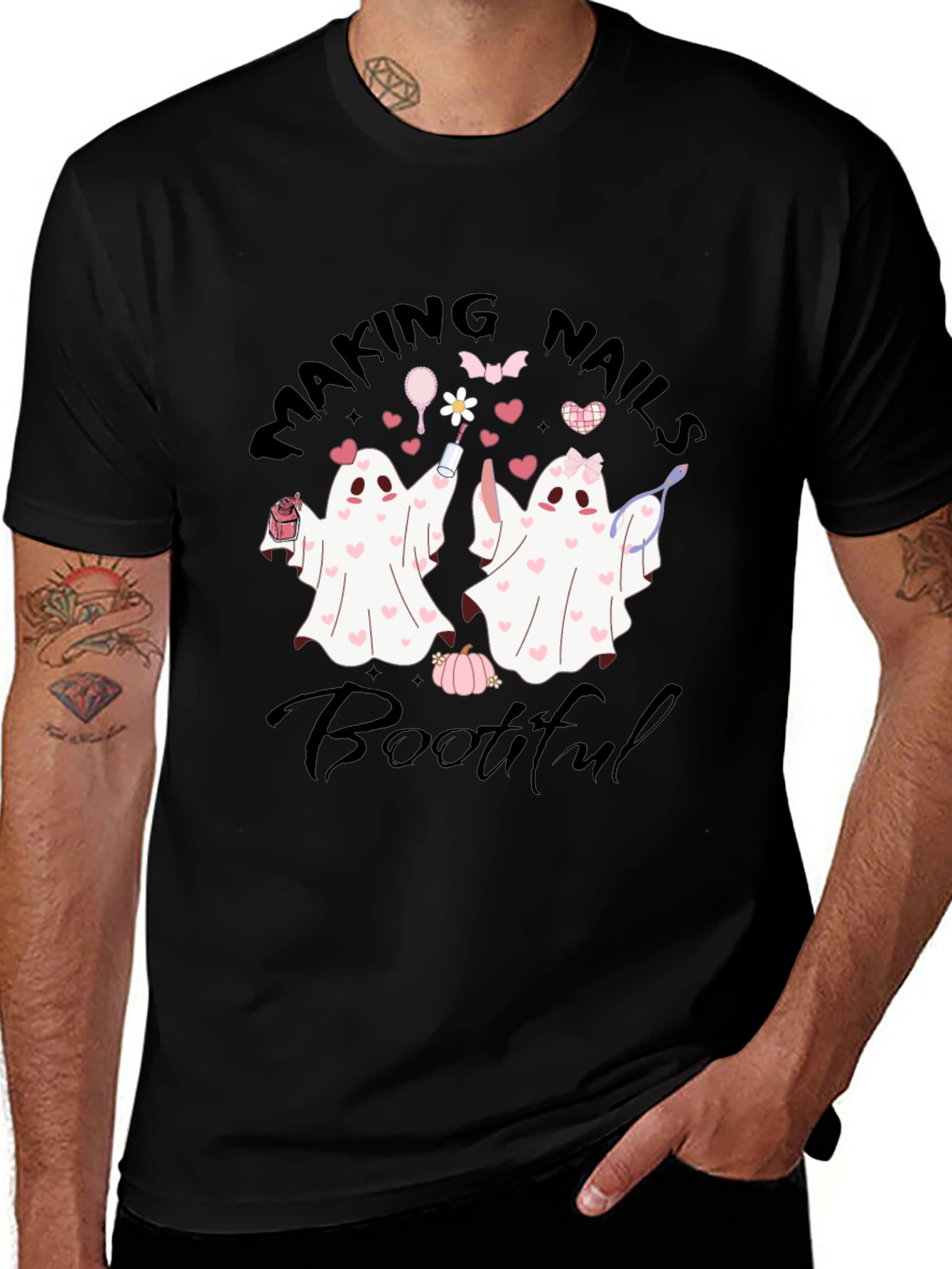 Making Nails Bootiful Ghost T-Shirt