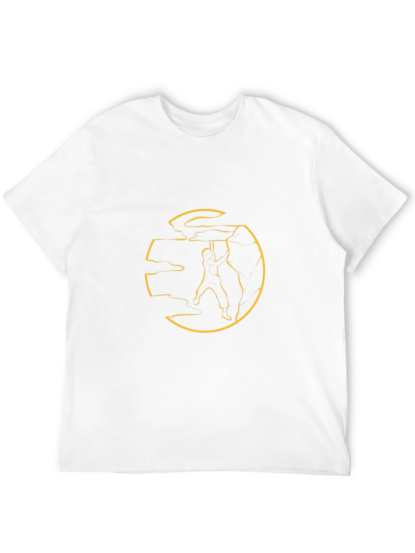 Climber Graphic Tee - Black Cotton T-Shirt