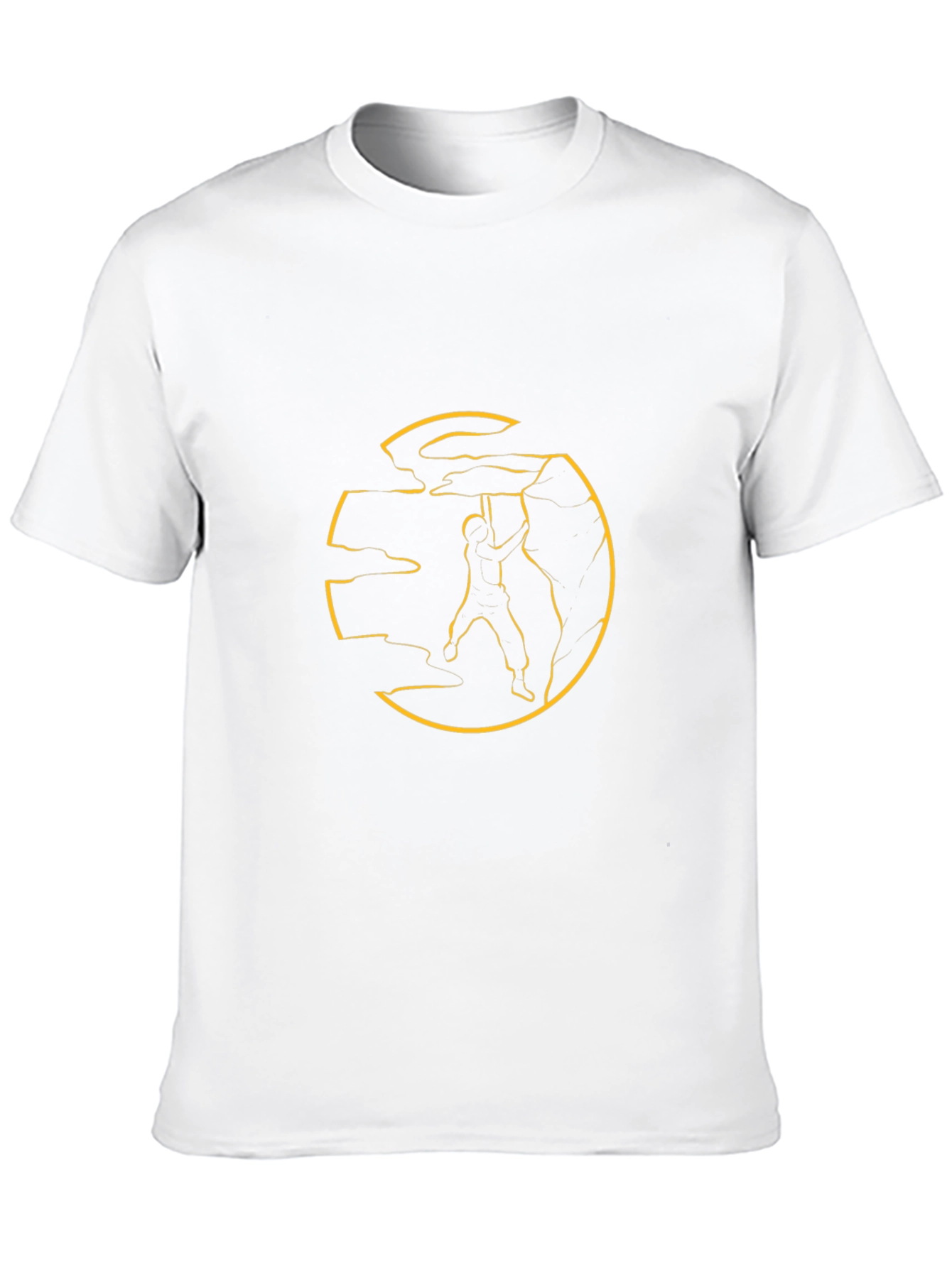 Climber Graphic Tee - Black Cotton T-Shirt