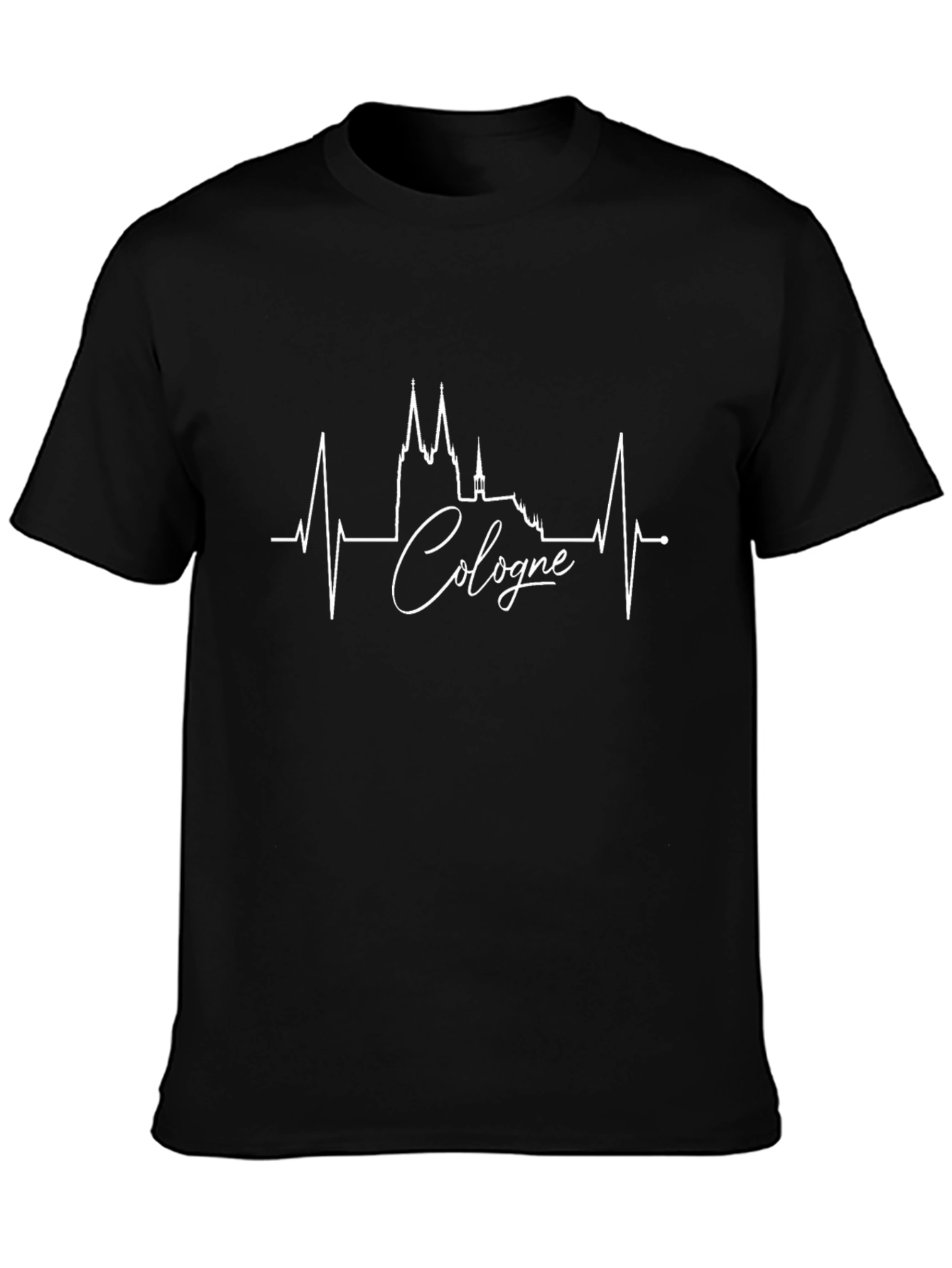 Cologne Heartbeat T-Shirt - Germany Skyline