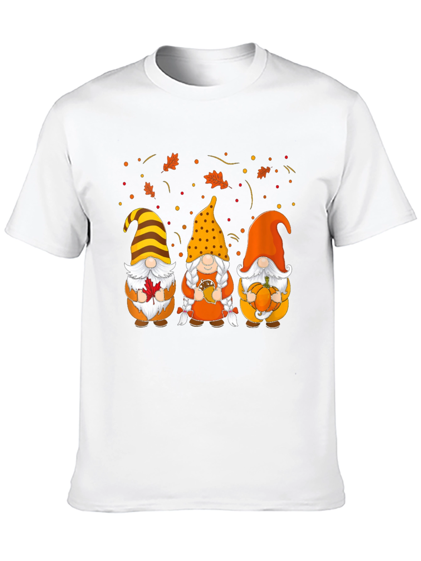 Fall Gnomes T-Shirt - Autumn Harvest Graphic Tee