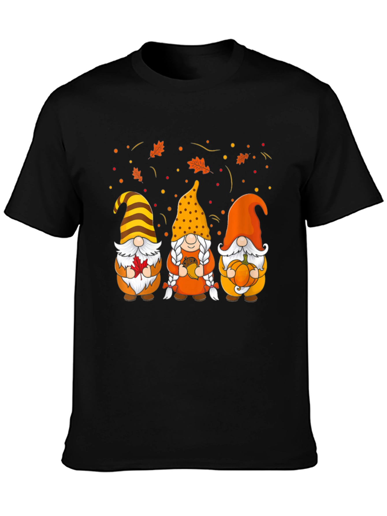 Fall Gnomes T-Shirt - Autumn Harvest Graphic Tee