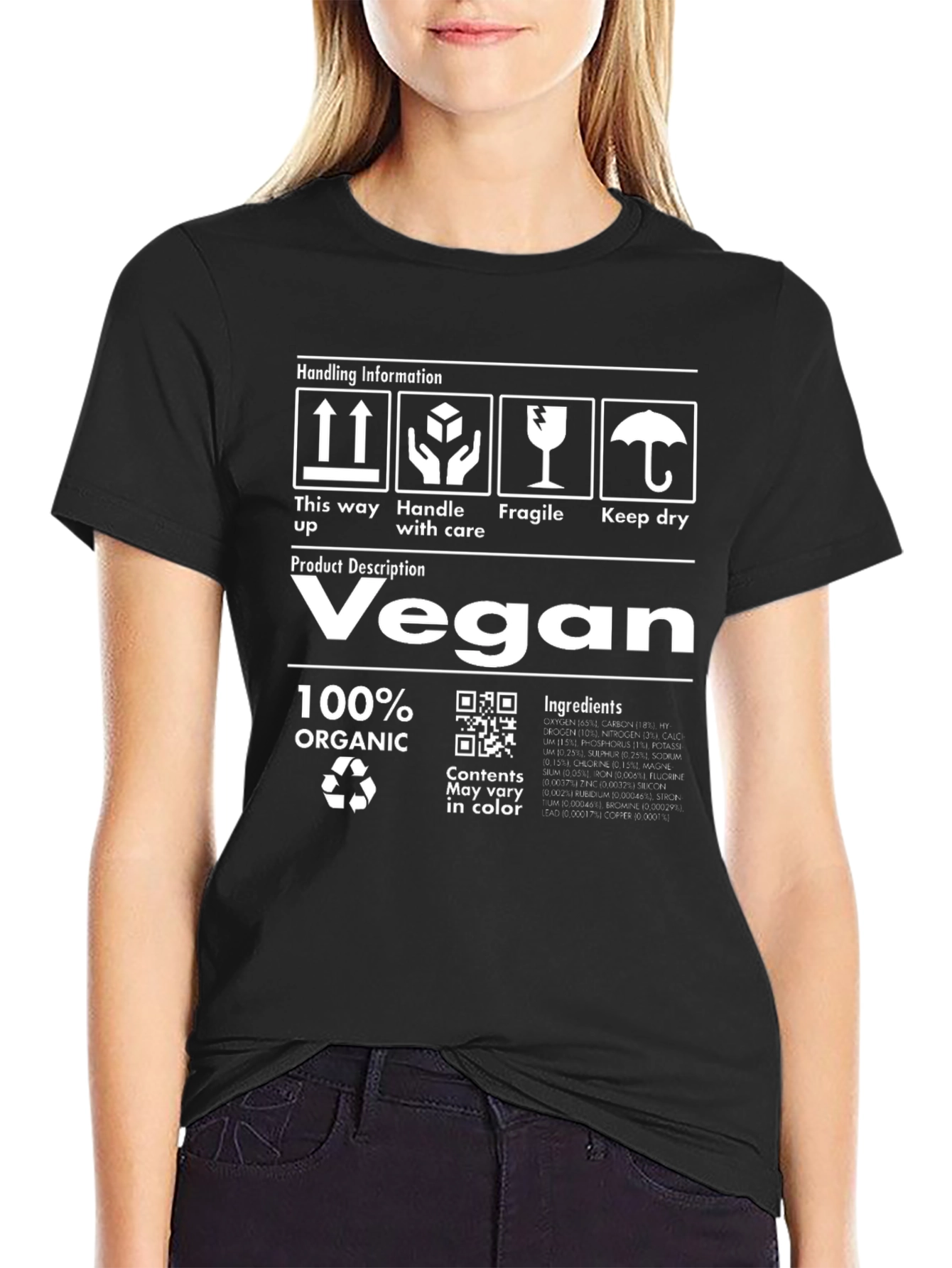 Vegan 100% Organic Graphic T-Shirt