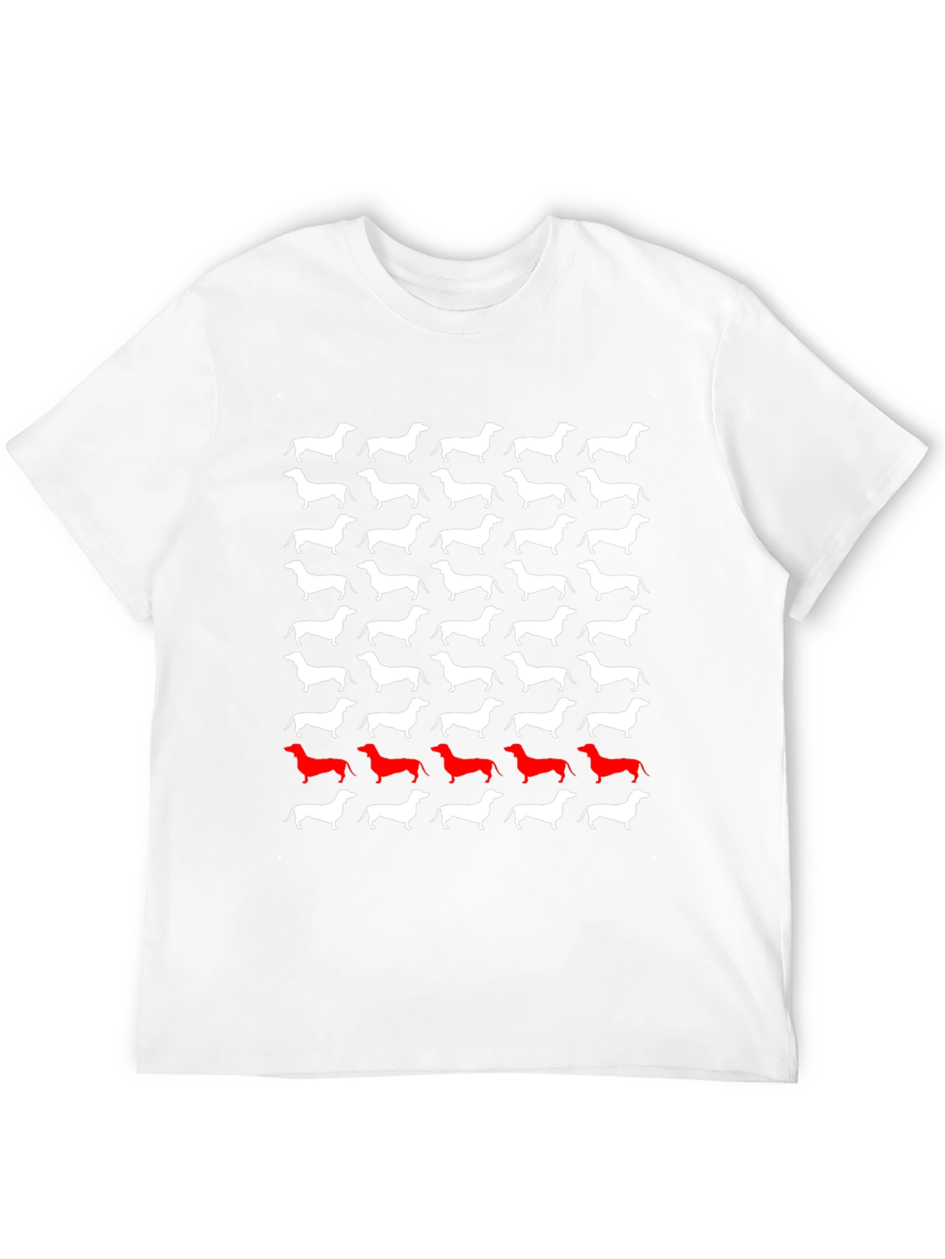 Dachshund Dog Pattern T-Shirt