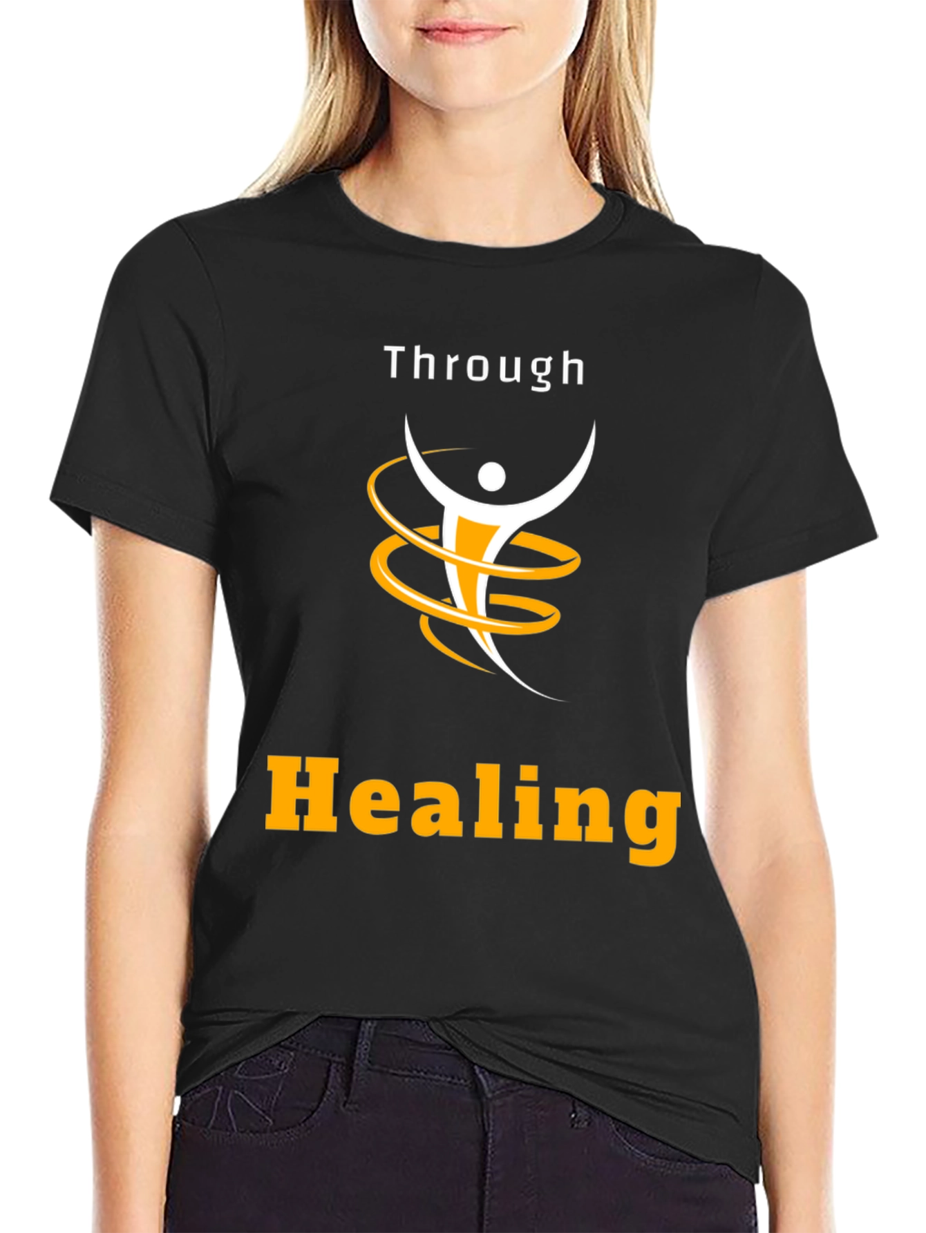 Through Healing Graphic Tee - Black