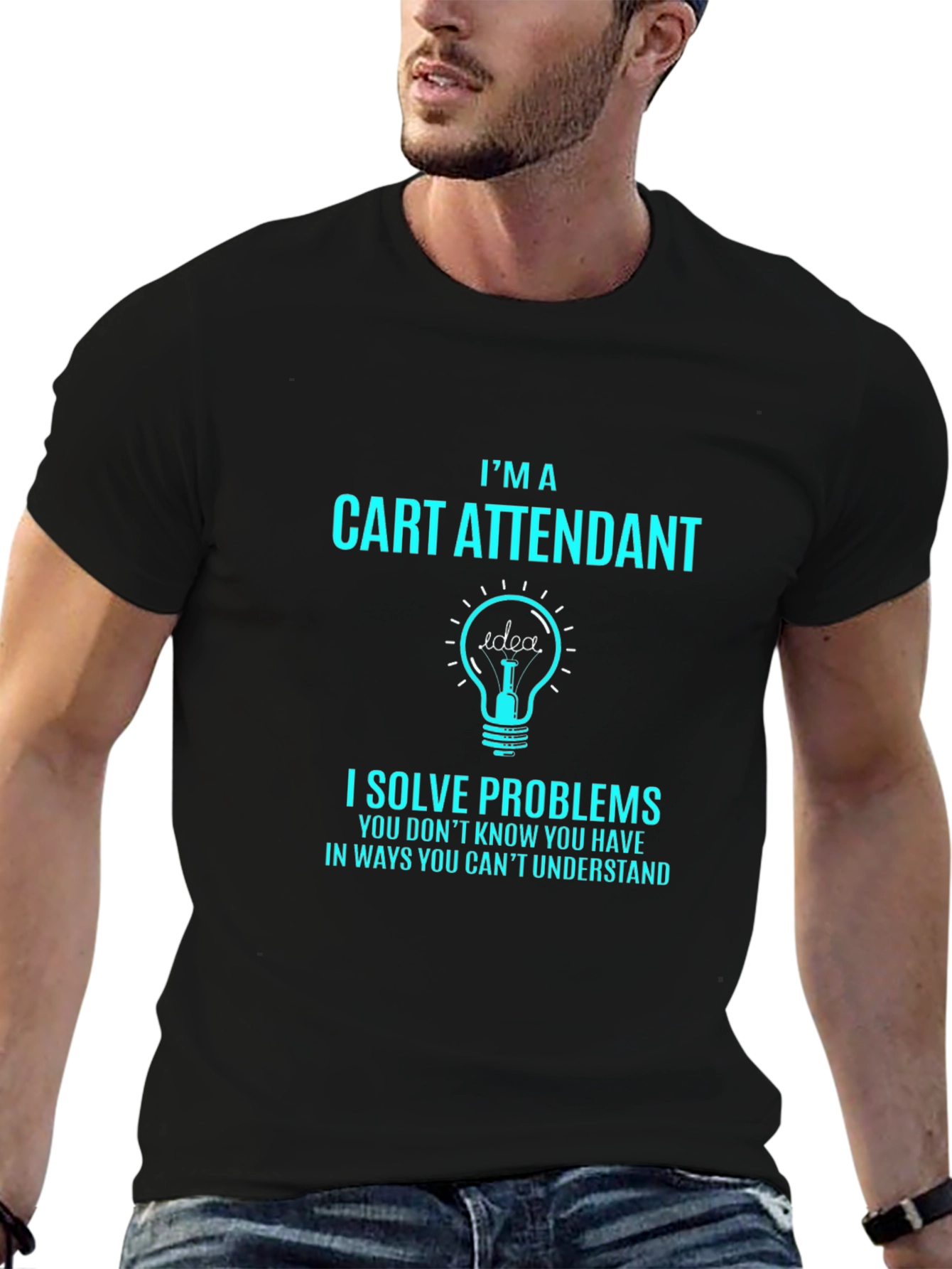 Cart Attendant T-Shirt - Problem Solver Tee