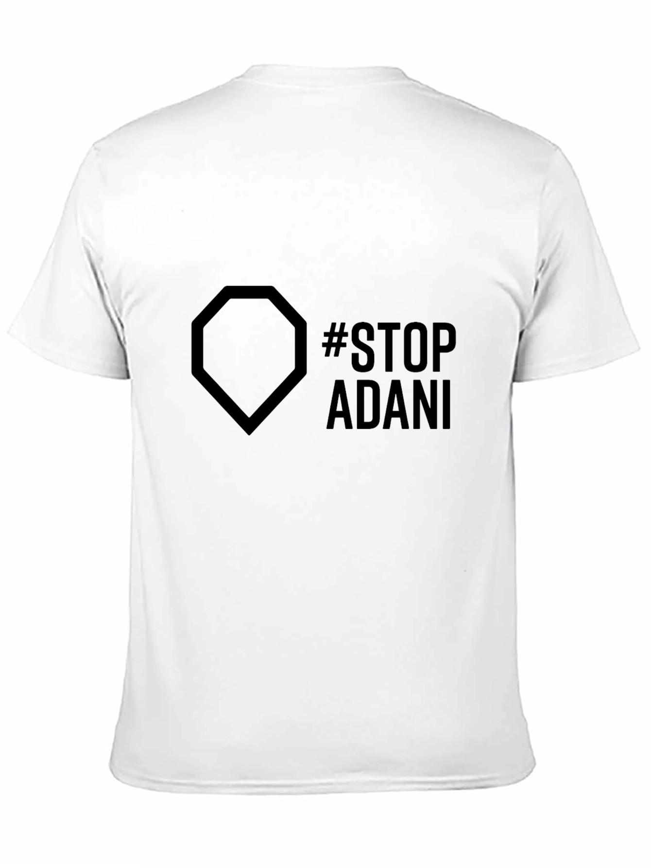 Stop Adani Graphic Tee - Eco-Friendly Awareness Shirt