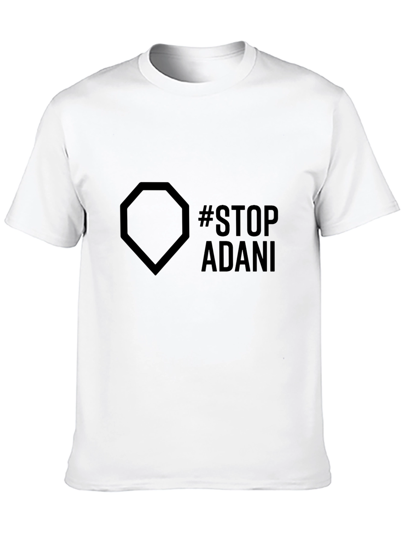 Stop Adani Graphic Tee - Eco-Friendly Awareness Shirt