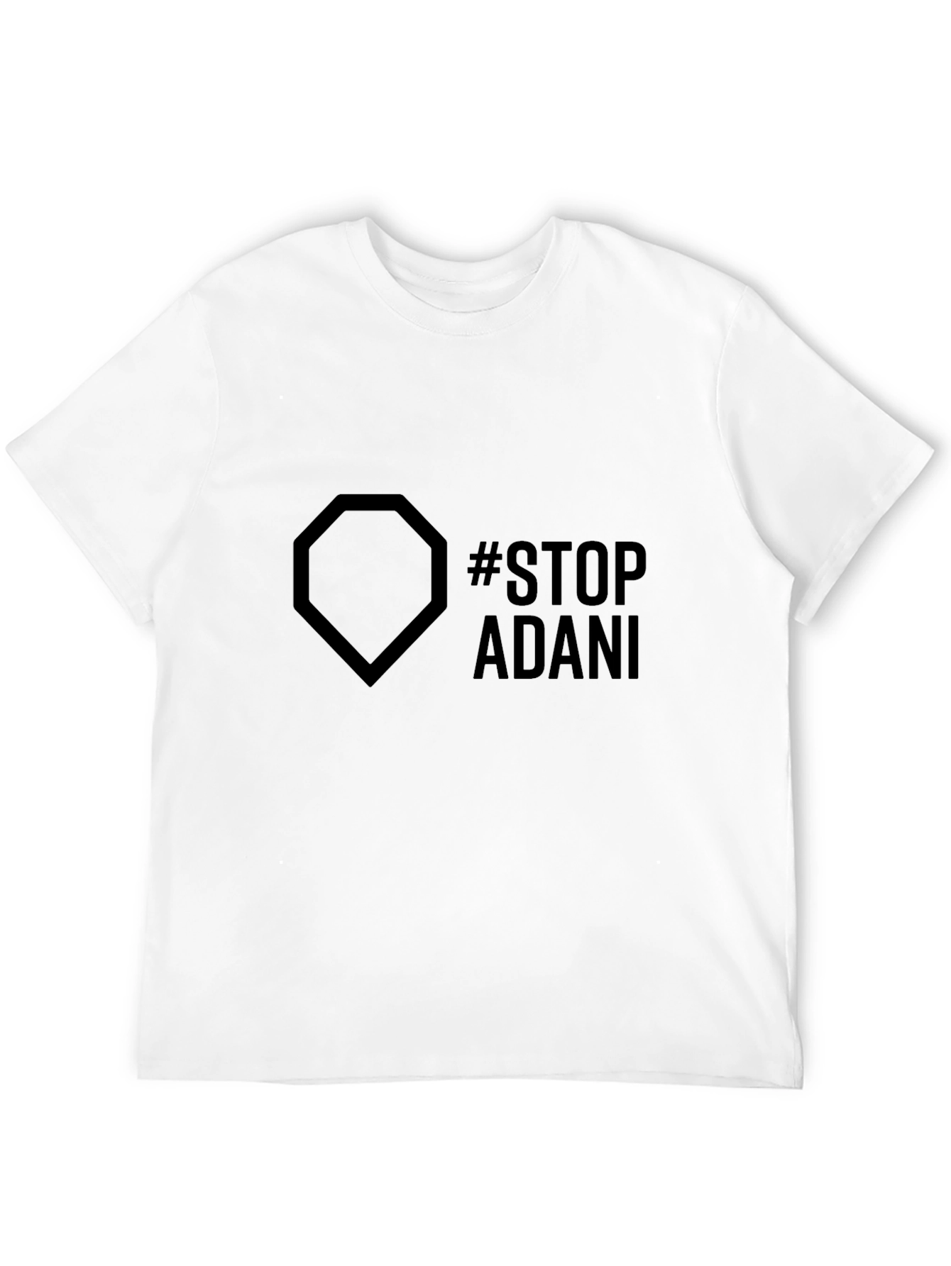 Stop Adani Graphic Tee - Eco-Friendly Awareness Shirt