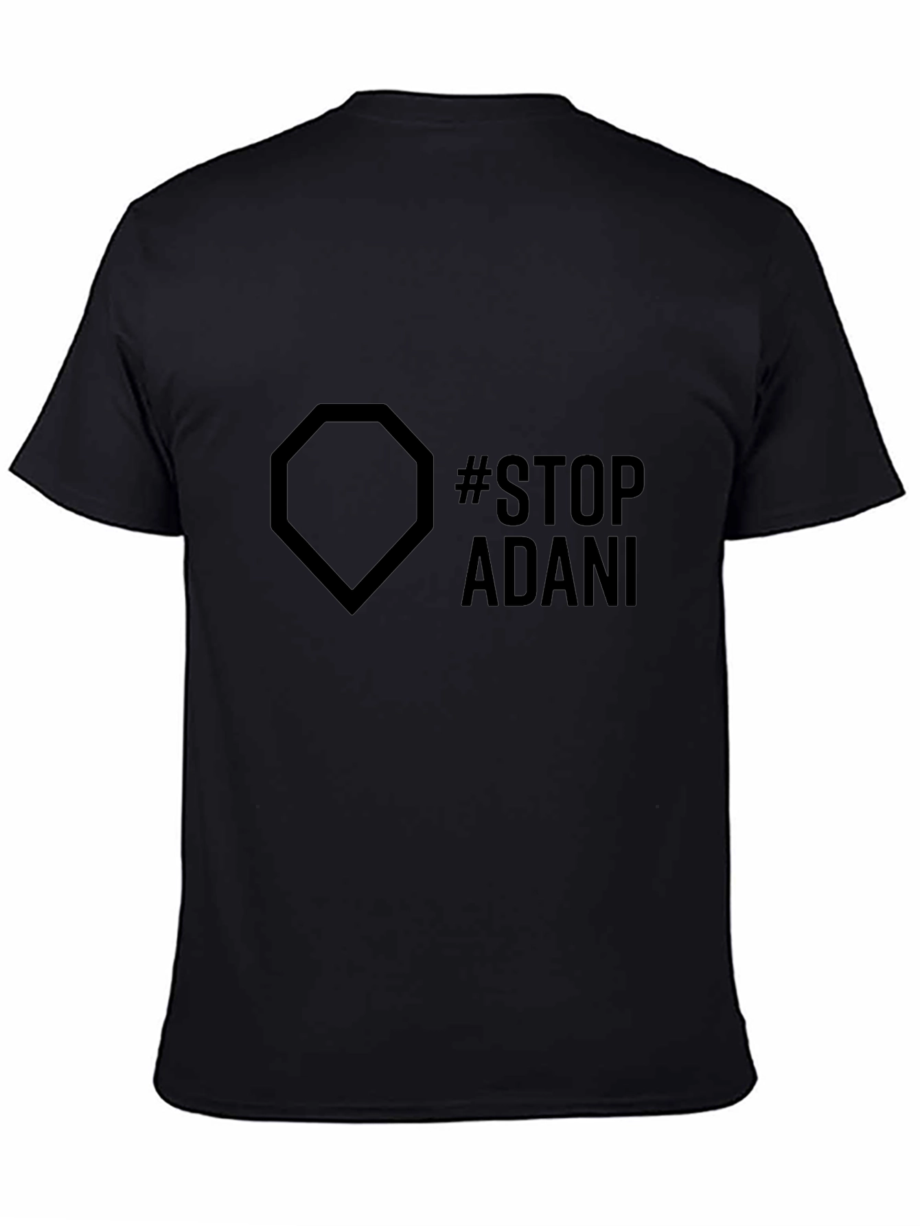 Stop Adani Graphic Tee - Eco-Friendly Awareness Shirt