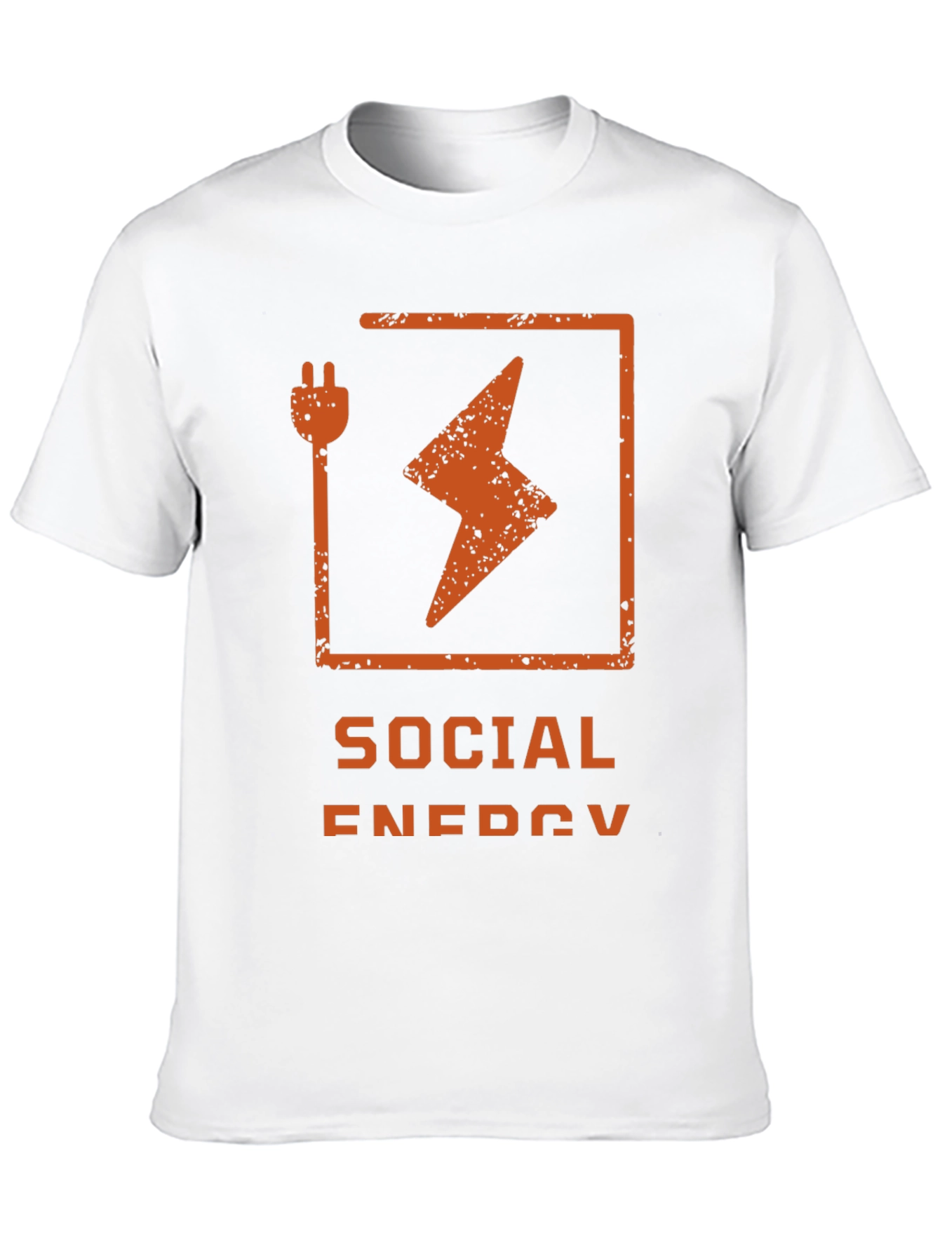 Social Energy Graphic Tee - Black Crew Neck T-Shirt