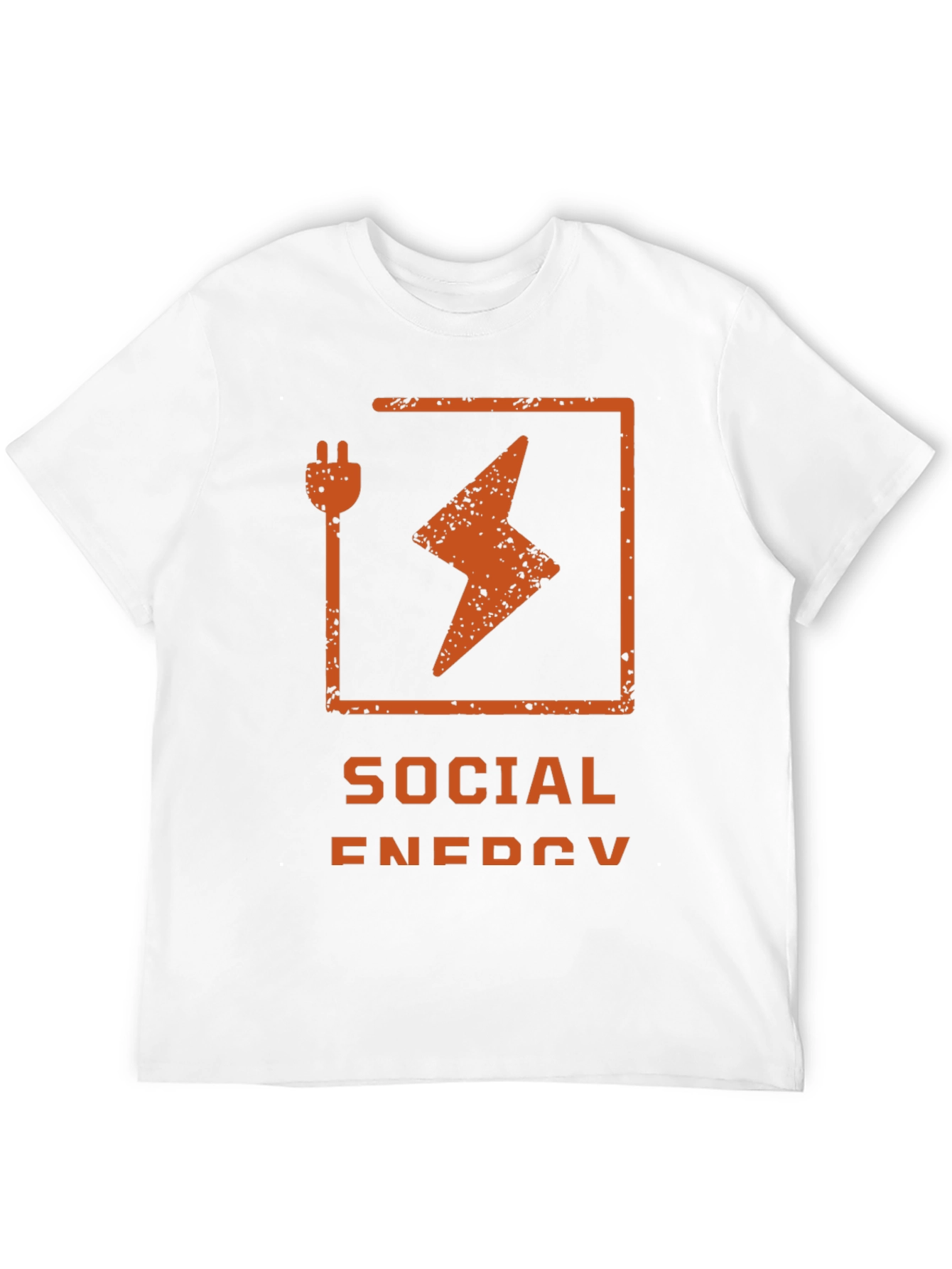Social Energy Graphic Tee - Black Crew Neck T-Shirt